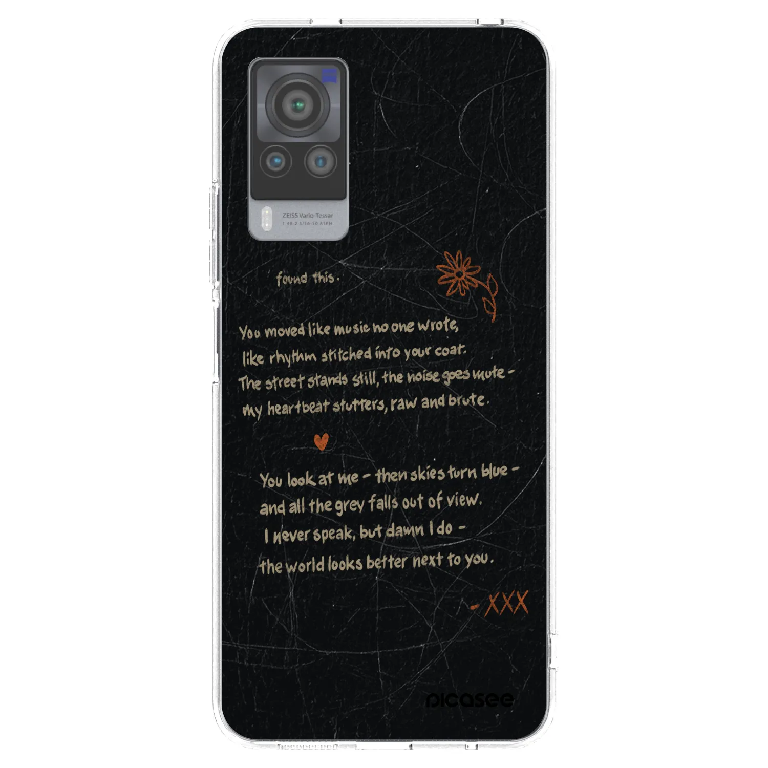 Picasee silikonowe przeźroczyste etui na Vivo X60 Pro 5G - POET
