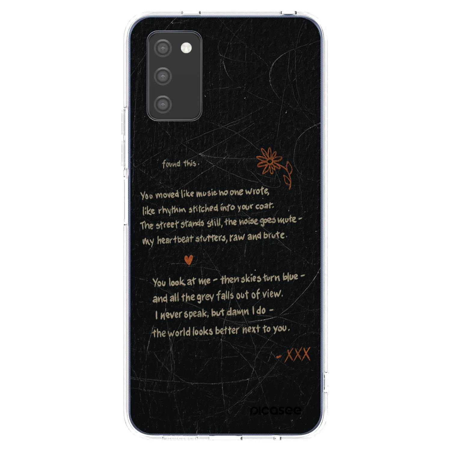 Picasee silikonowe przeźroczyste etui na Samsung Galaxy A03s A037G - POET