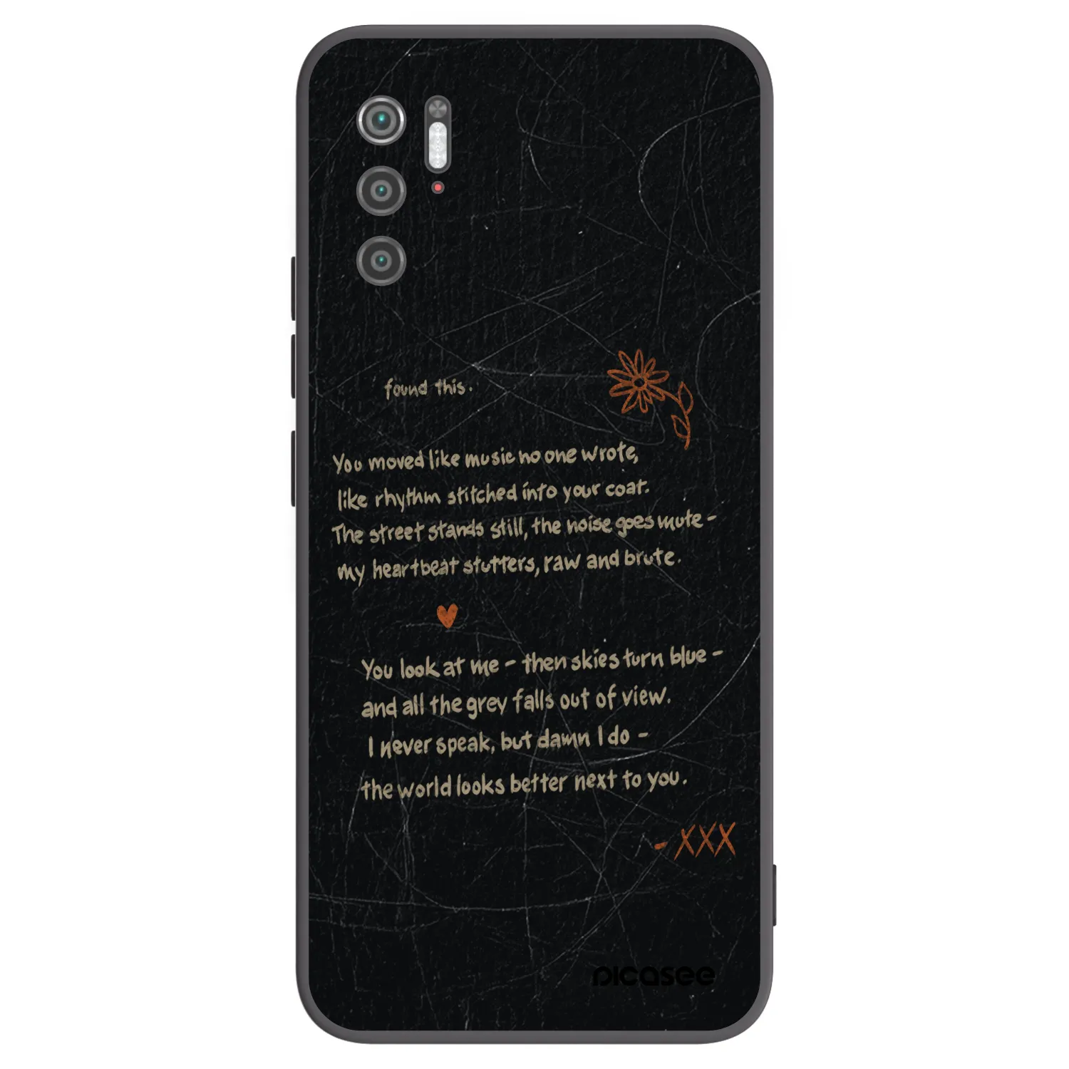 Picasee silikonowe czarne etui na Xiaomi Poco M3 Pro 5G - POET