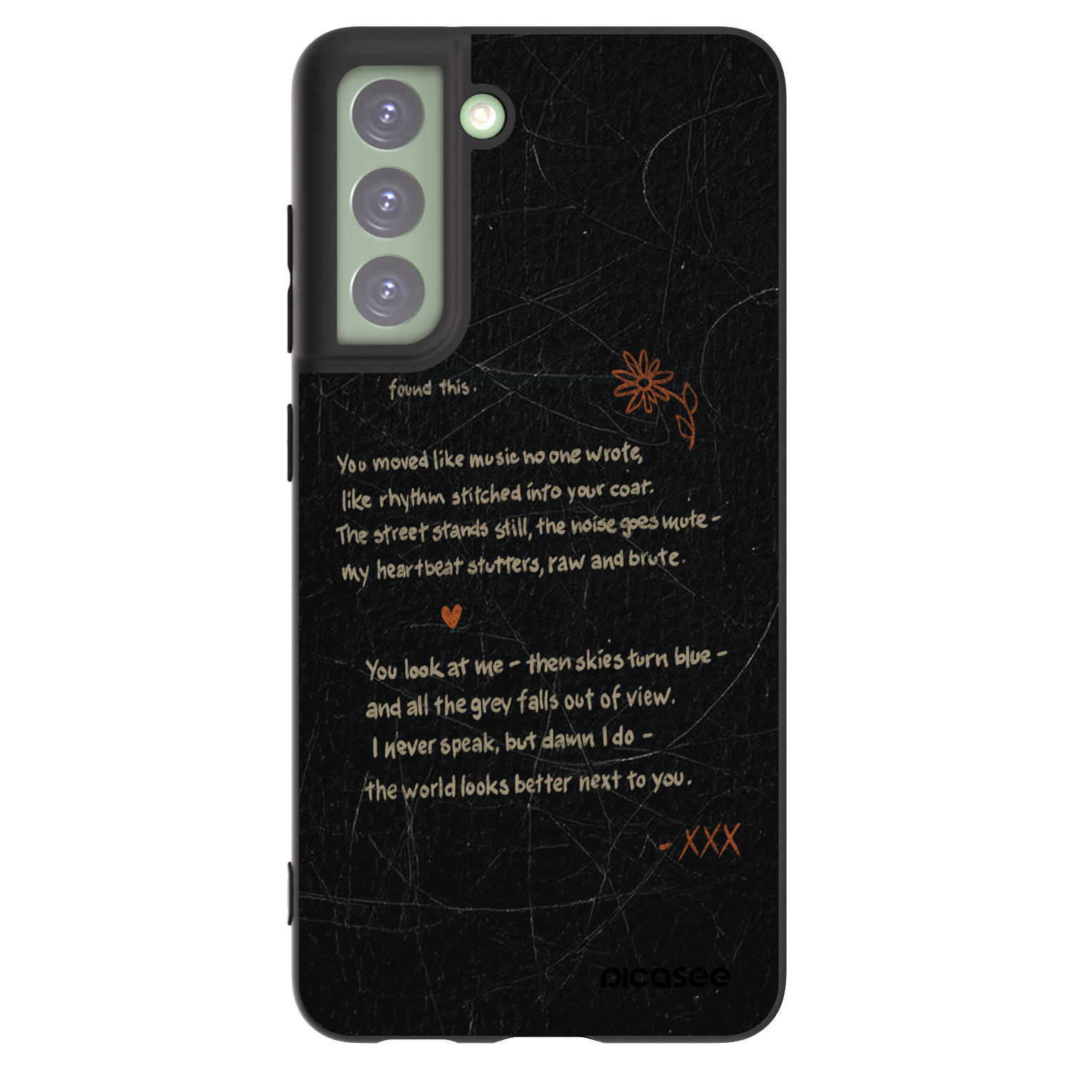 Picasee silikonowe czarne etui na Samsung Galaxy S21 FE 5G - POET
