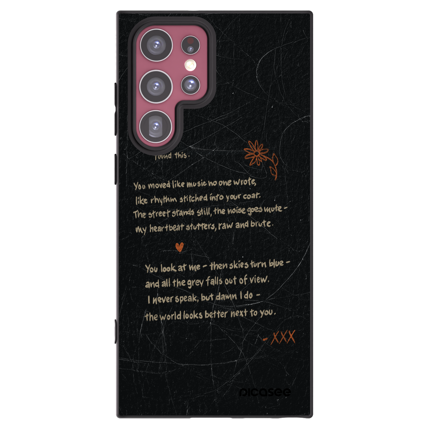 Picasee silikonowe czarne etui na Samsung Galaxy S22 Ultra 5G - POET