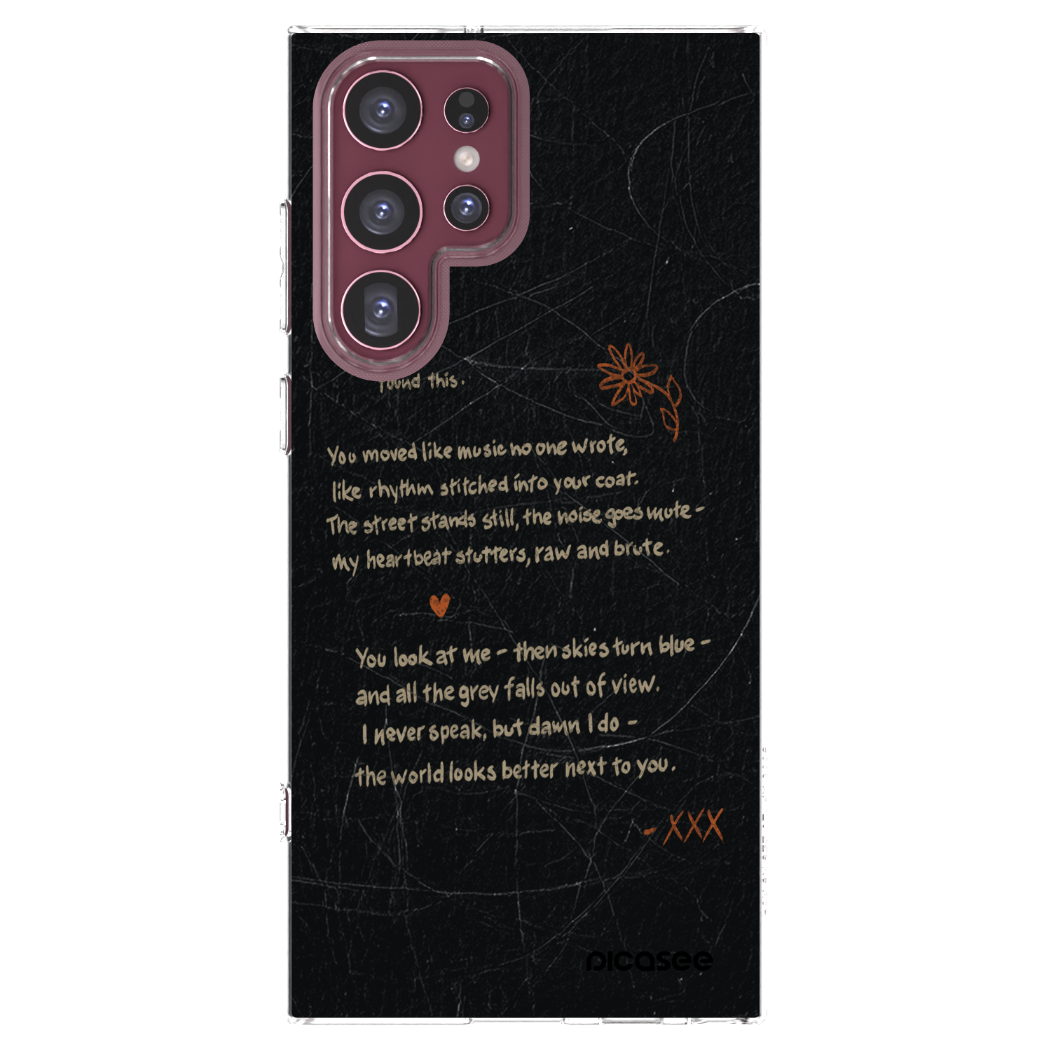 Picasee silikonowe przeźroczyste etui na Samsung Galaxy S22 Ultra 5G - POET