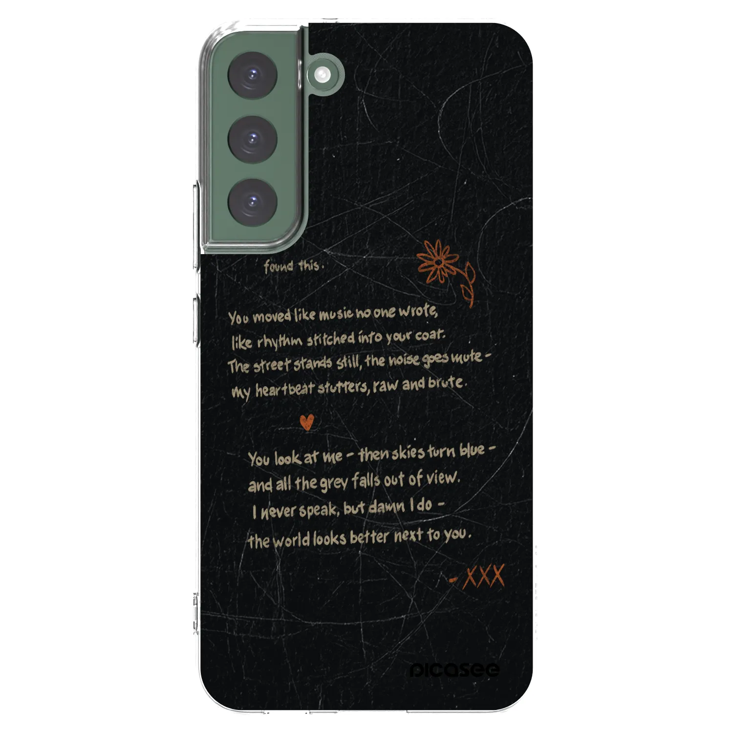 Picasee silikonowe przeźroczyste etui na Samsung Galaxy S22+ 5G - POET