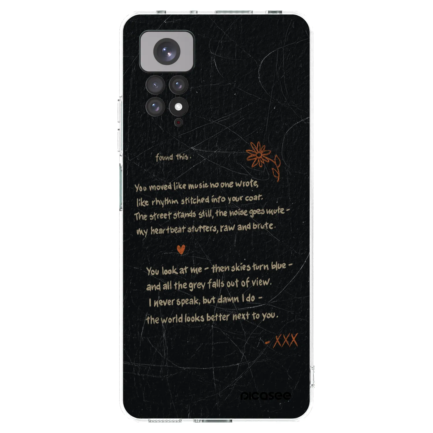Picasee silikonowe przeźroczyste etui na Xiaomi Redmi Note 11S 4G - POET