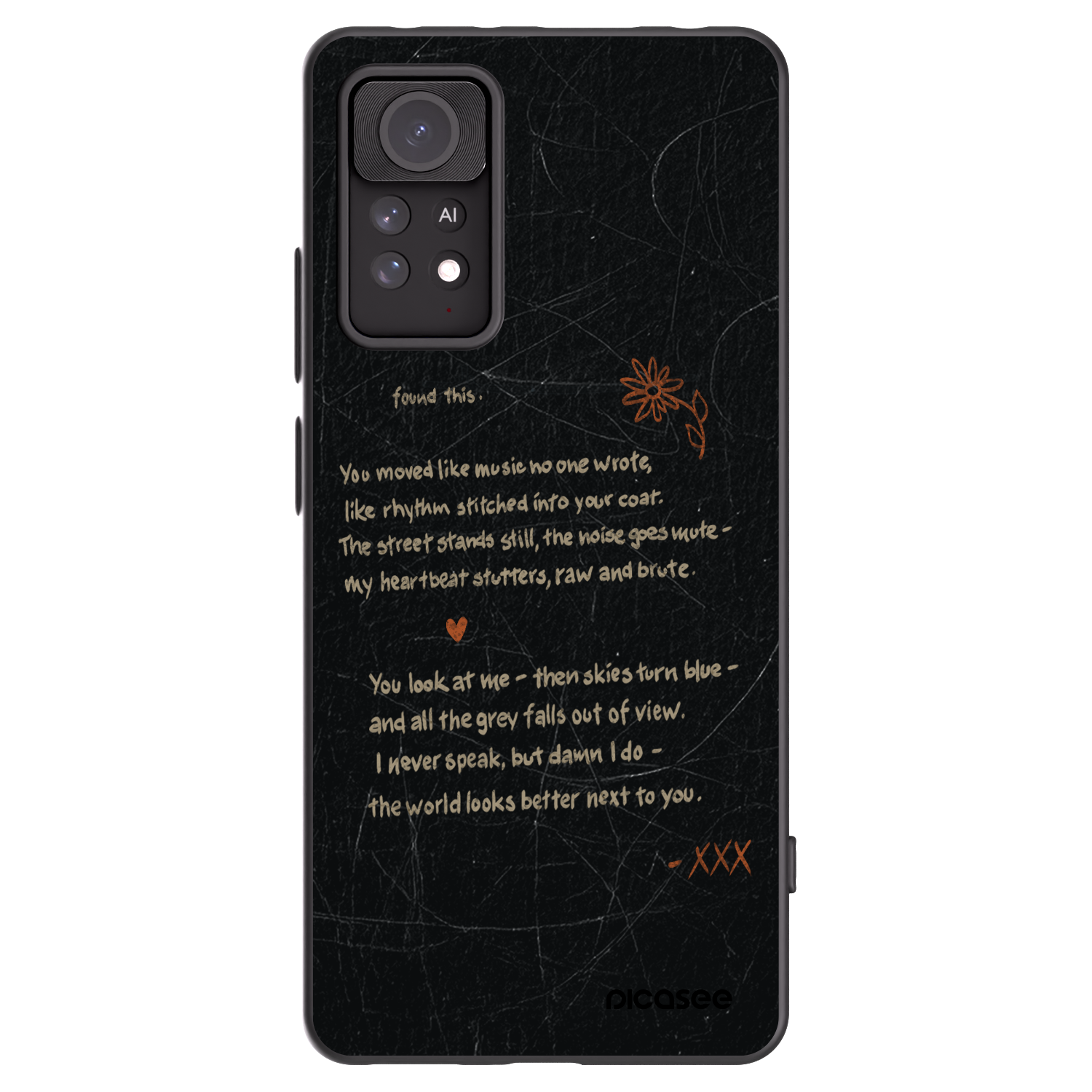Picasee silikonowe czarne etui na Xiaomi Redmi Note 11 Pro 5G - POET