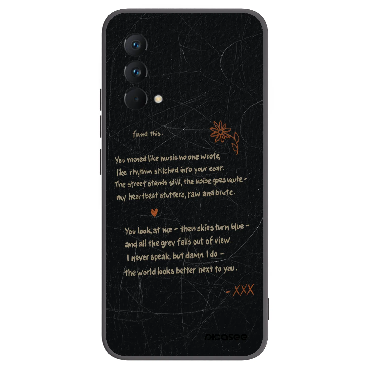 Picasee silikonowe czarne etui na Realme GT Master Edition 5G - POET