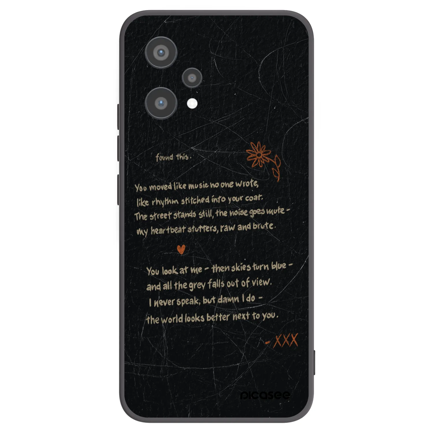 Picasee silikonowe czarne etui na Realme 9 Pro 5G - POET