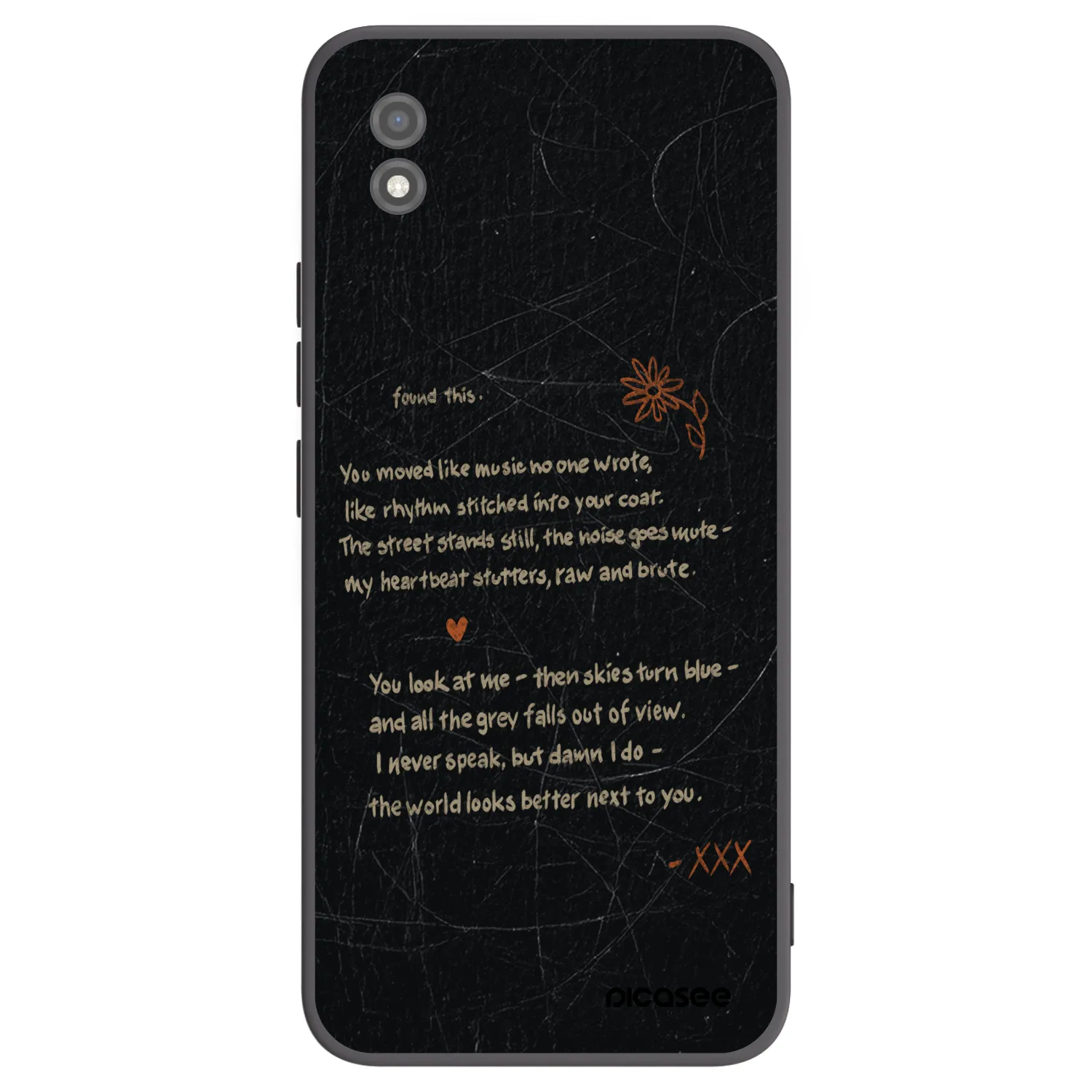 Picasee silikonowe czarne etui na Realme C11 (2021) - POET