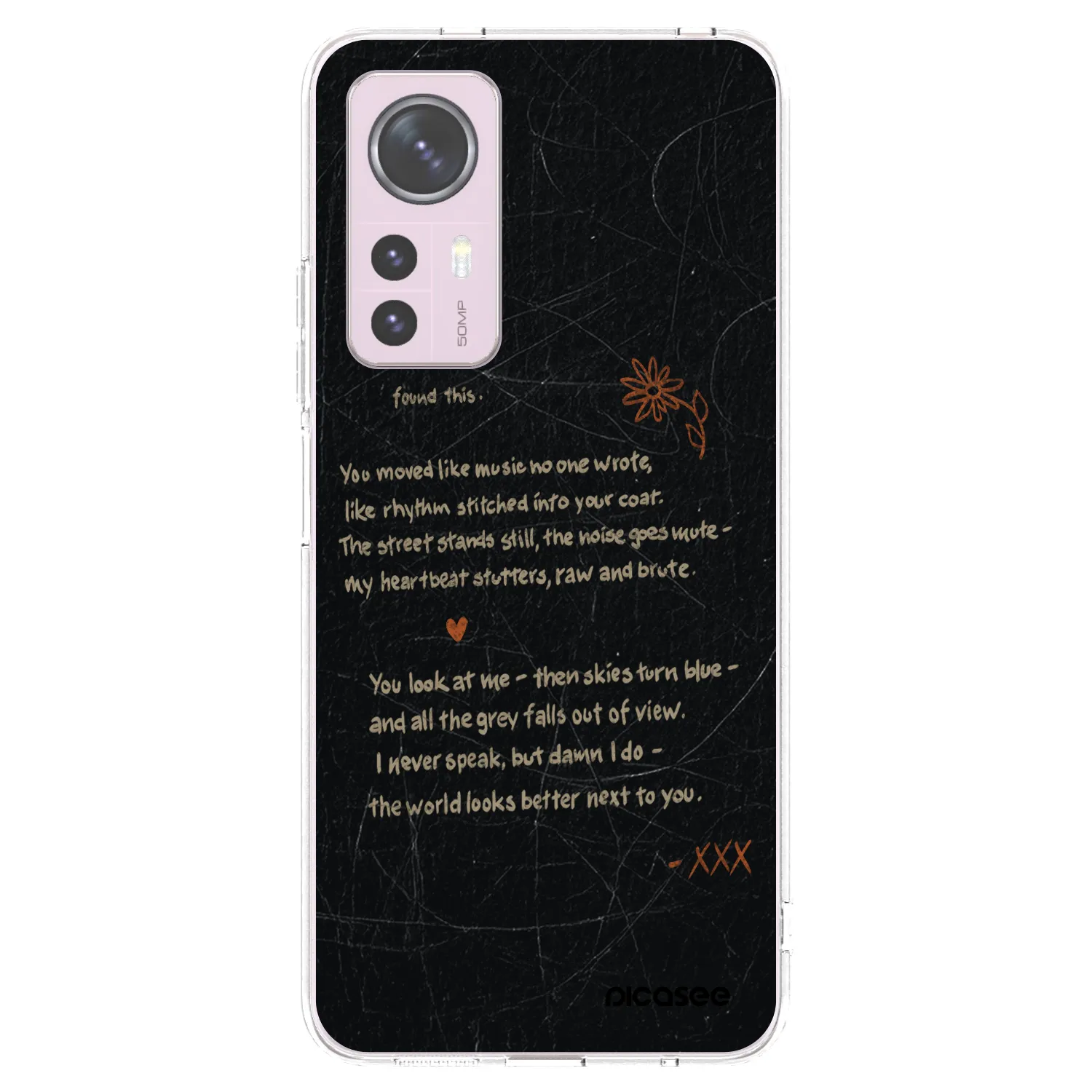 Picasee silikonowe przeźroczyste etui na Xiaomi 12 - POET