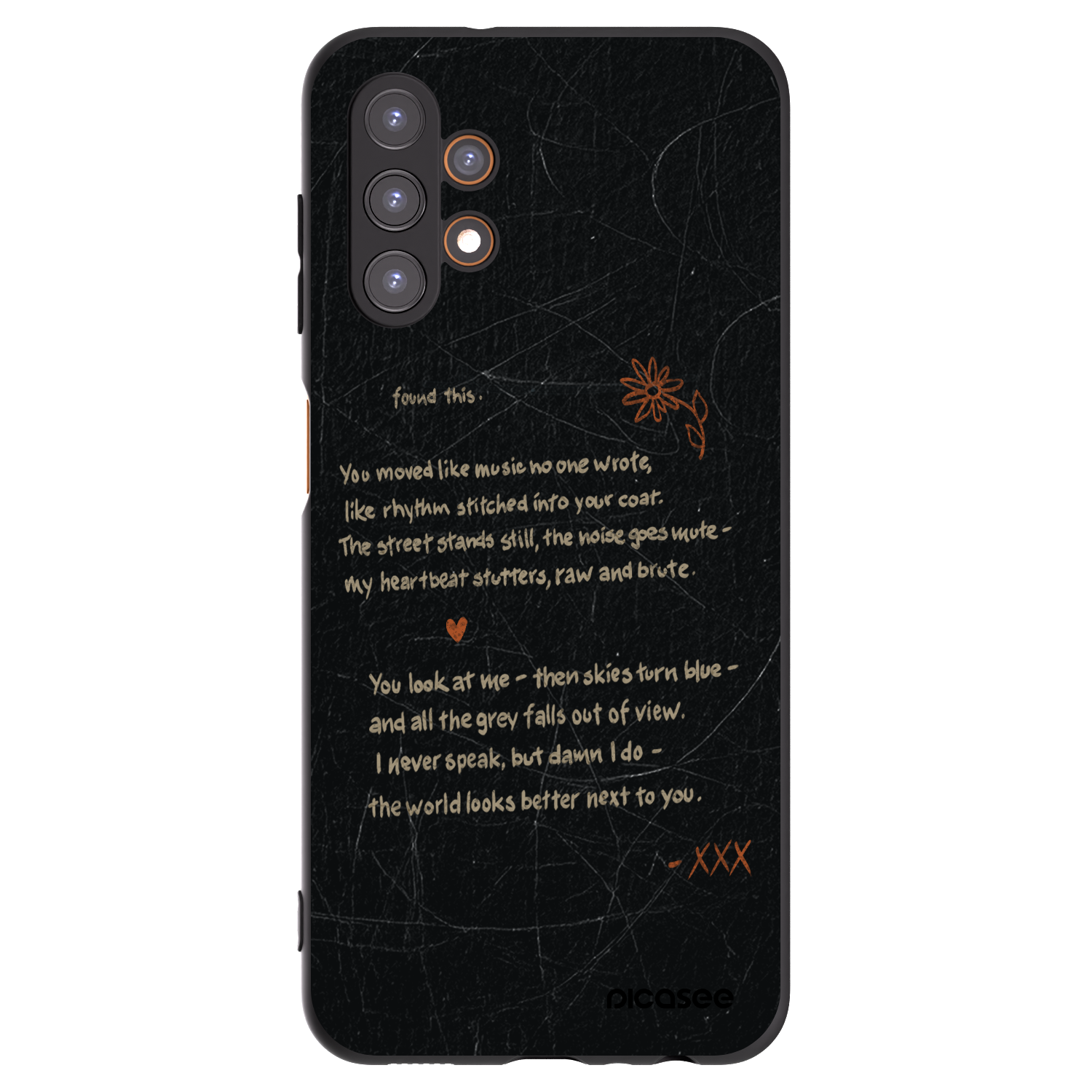 Picasee silikonowe czarne etui na Samsung Galaxy A13 4G A135 - POET