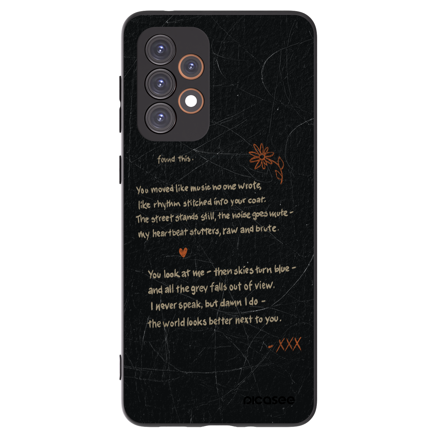 Picasee silikonowe czarne etui na Samsung Galaxy A33 5G A336 - POET
