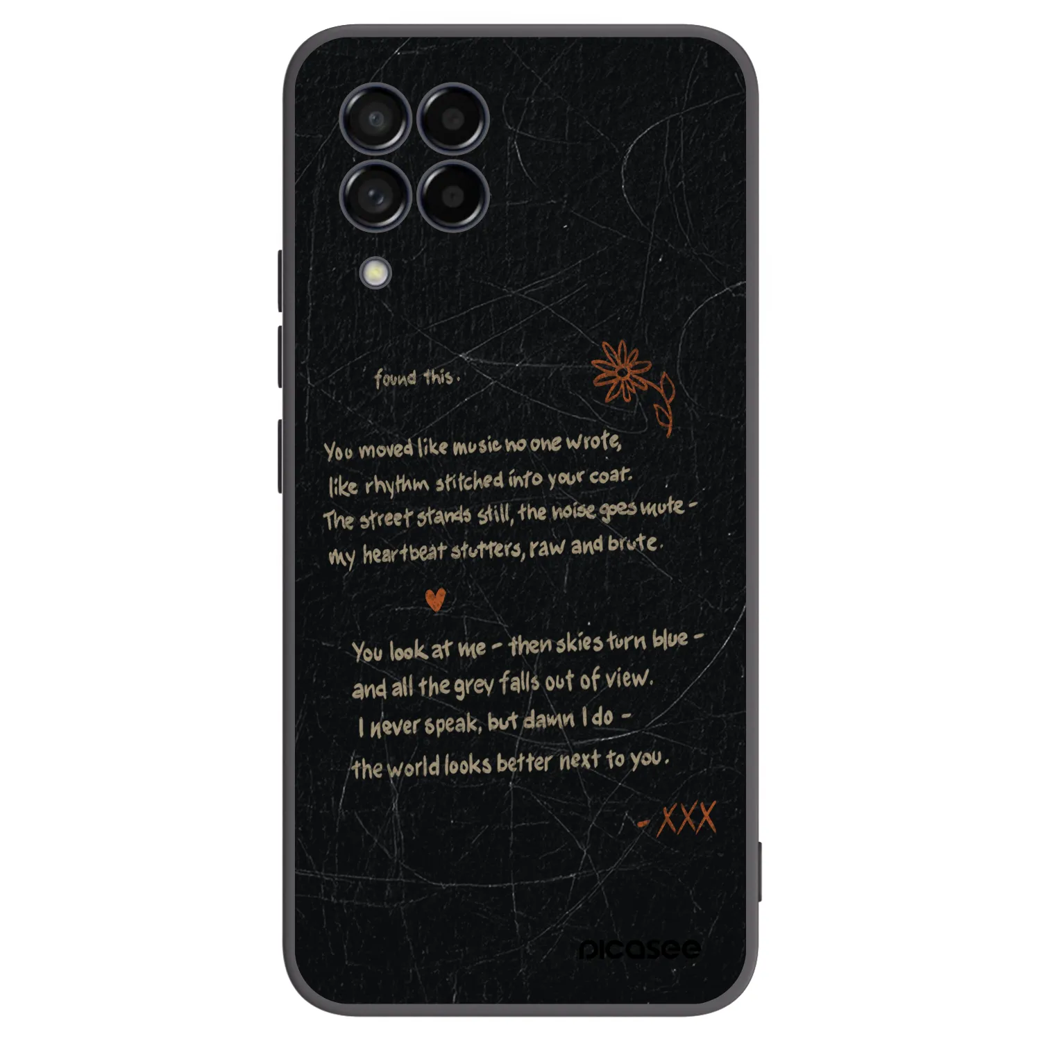Picasee silikonowe czarne etui na Samsung Galaxy M53 5G - POET