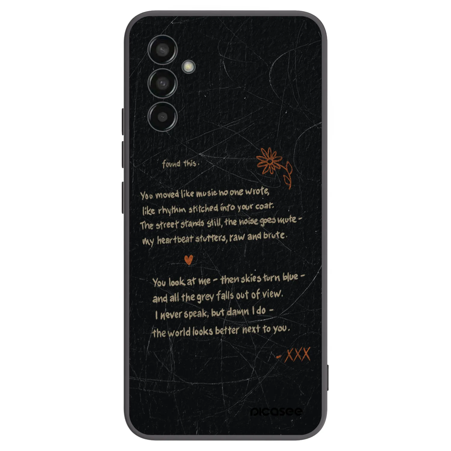 Picasee silikonowe czarne etui na Samsung Galaxy M13 M135F - POET