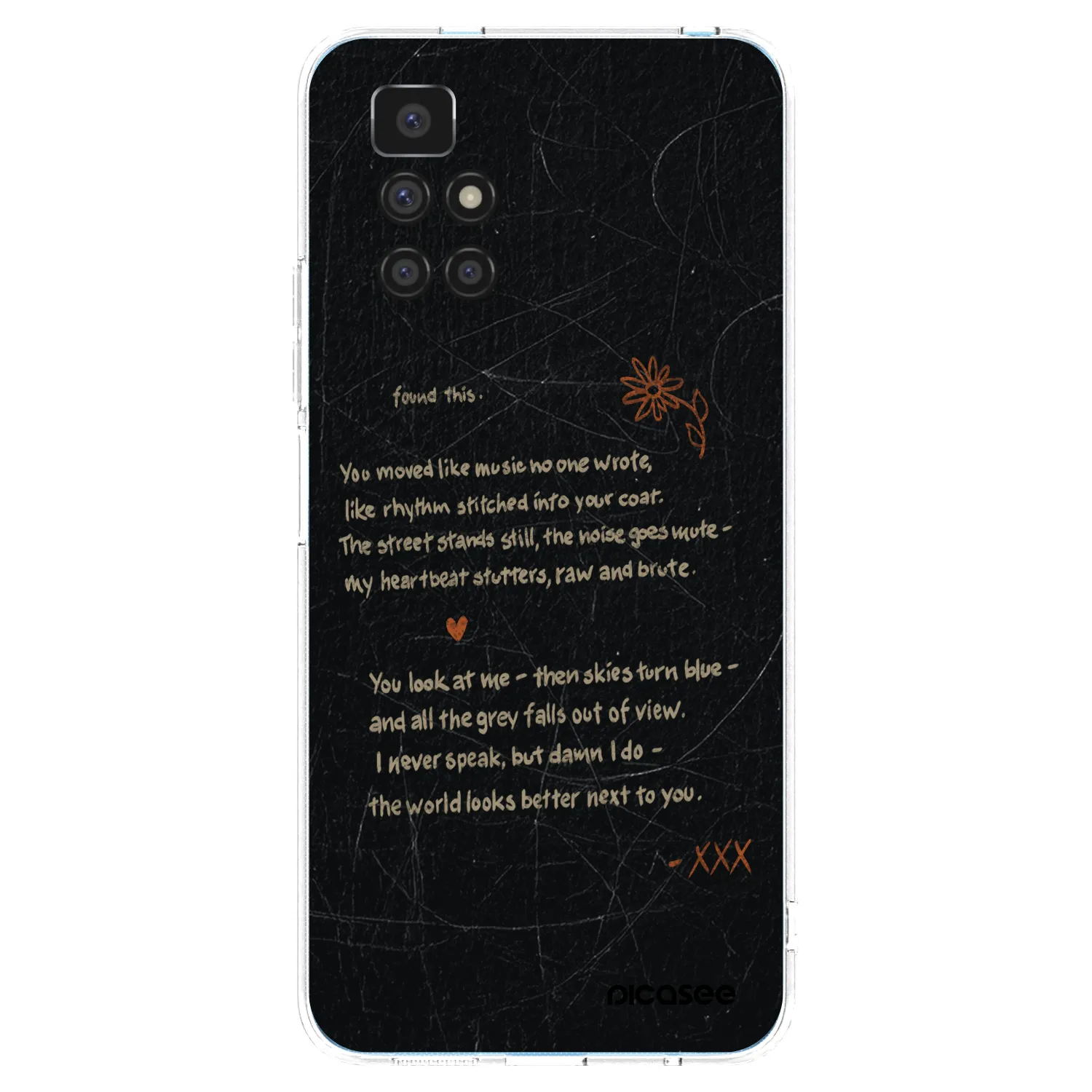 Picasee silikonowe przeźroczyste etui na Xiaomi Redmi 10 (2022) - POET