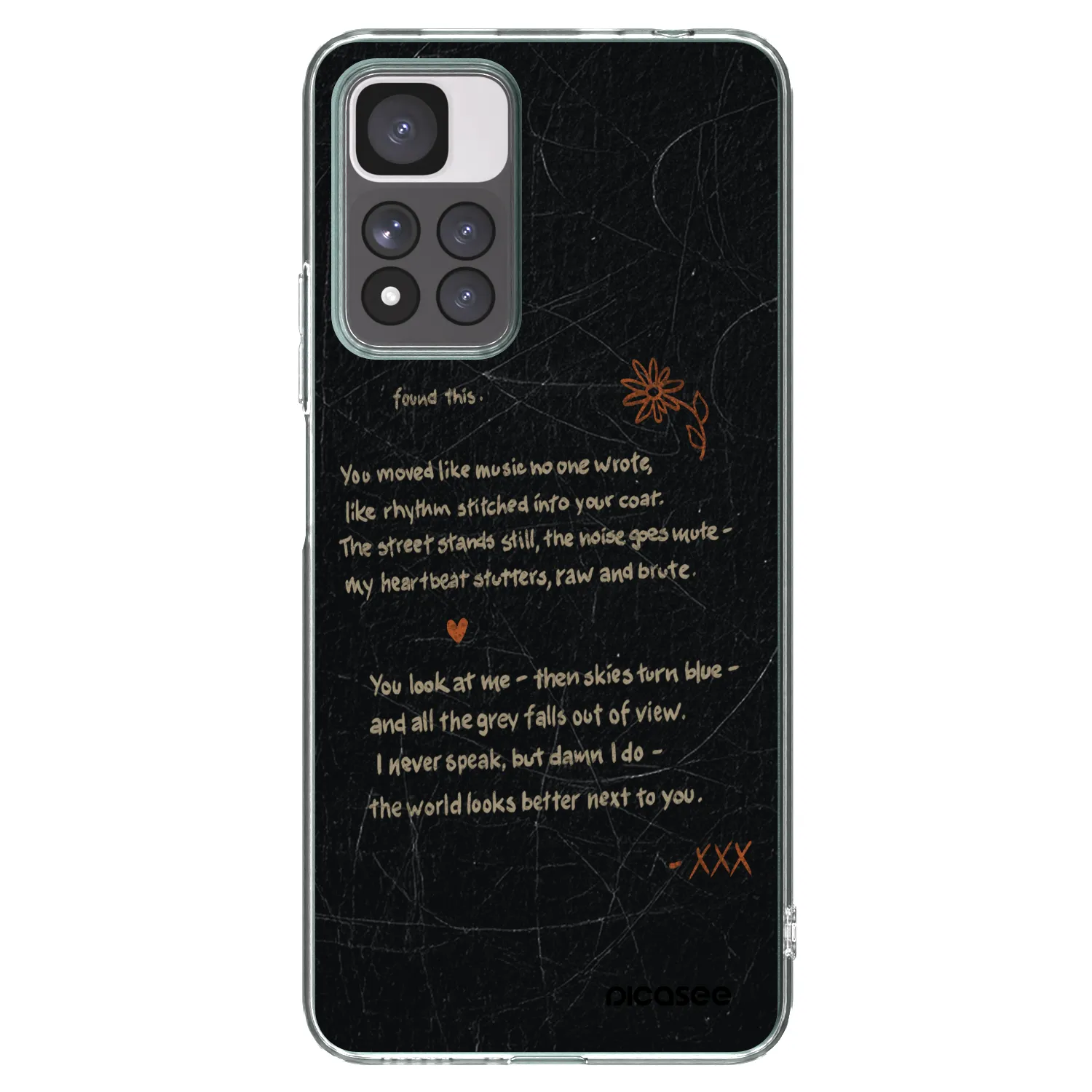Picasee silikonowe przeźroczyste etui na Xiaomi Redmi Note 11 Pro+ 5G - POET