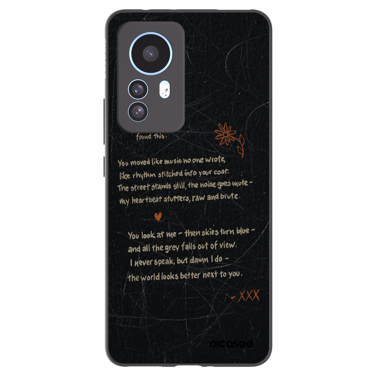 Picasee silikonowe czarne etui na Xiaomi 12T Pro - POET