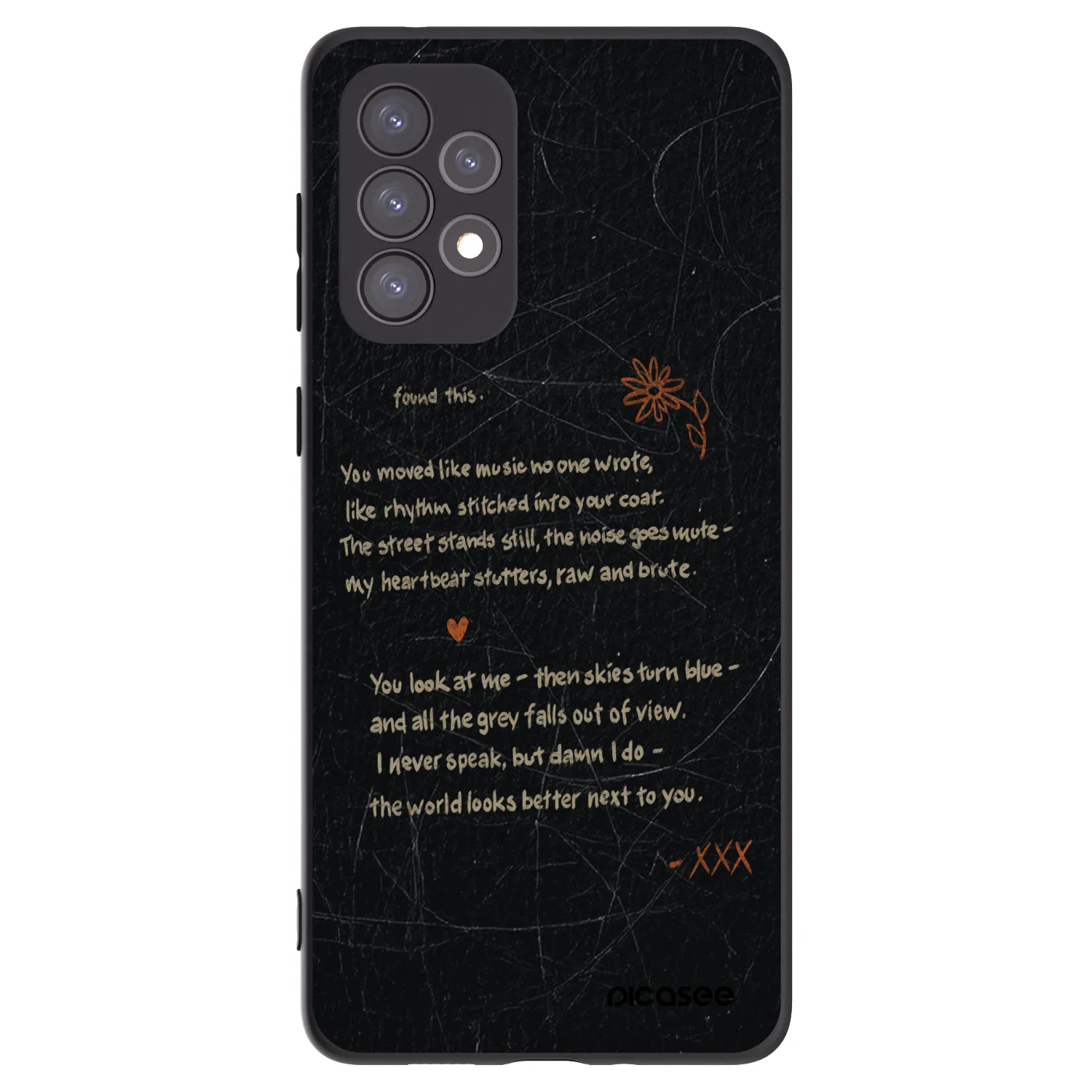 Picasee silikonowe czarne etui na Samsung Galaxy A73 5G - POET