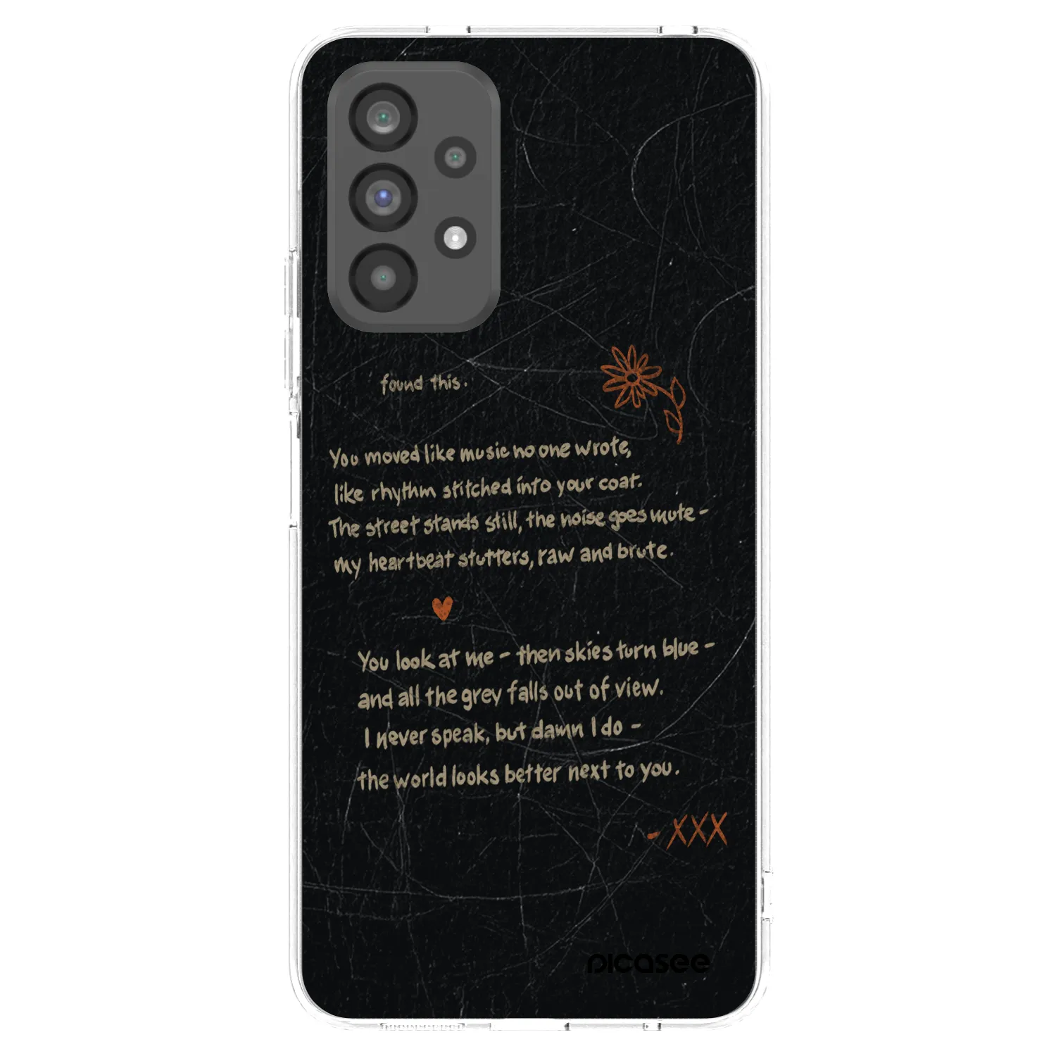 Picasee silikonowe przeźroczyste etui na Samsung Galaxy A73 5G - POET