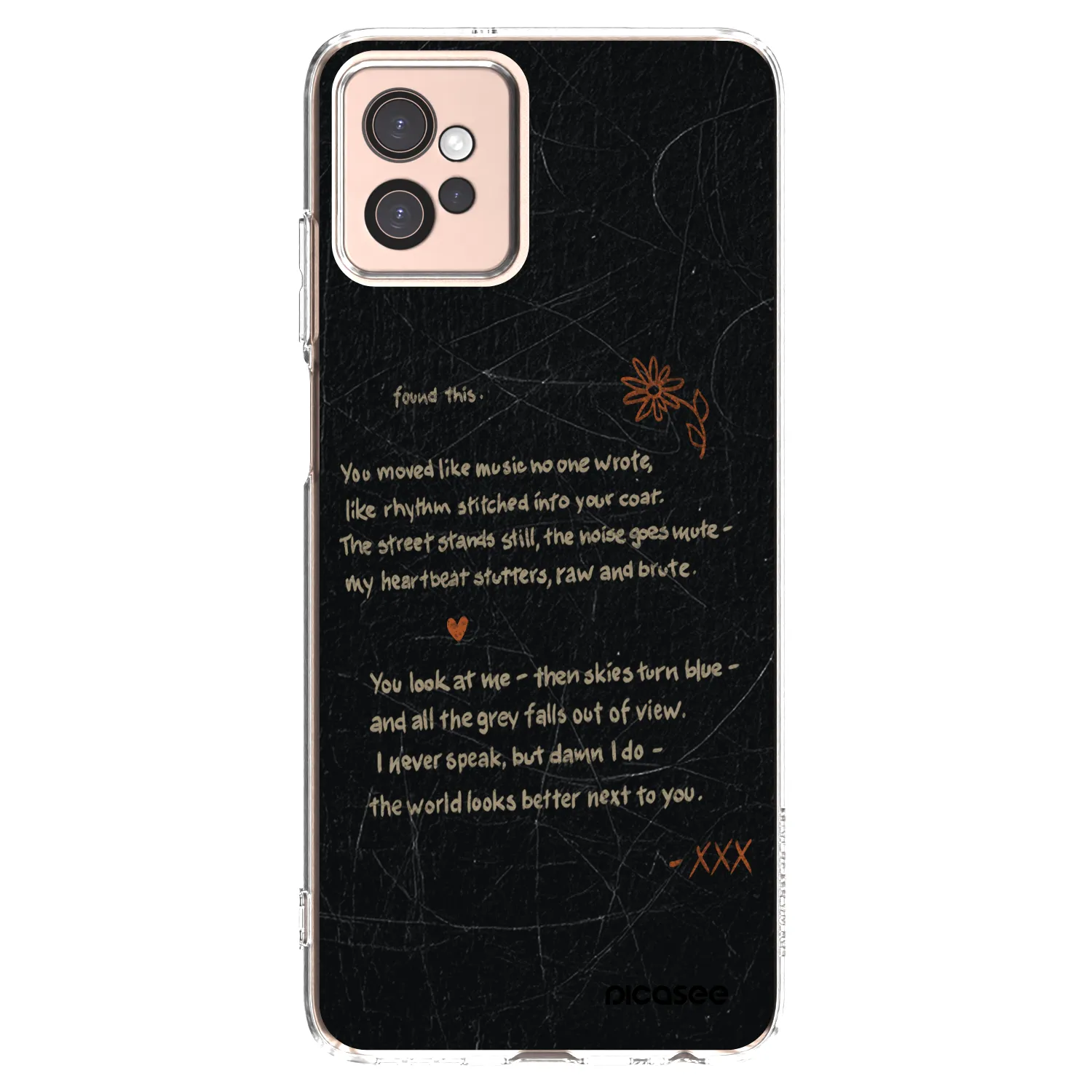 Picasee silikonowe przeźroczyste etui na Motorola Moto G32 - POET