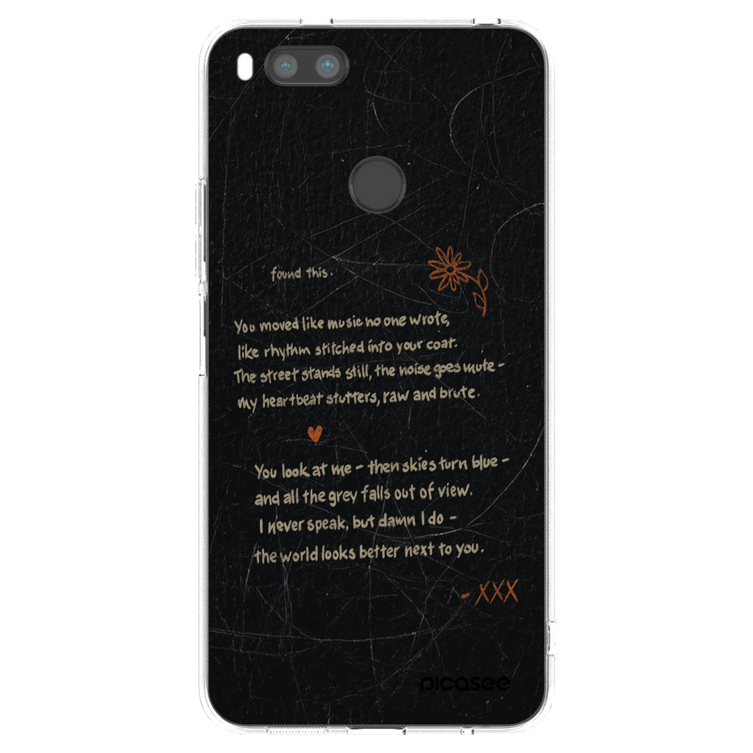 Picasee silikonowe przeźroczyste etui na Xiaomi Redmi A1 - POET