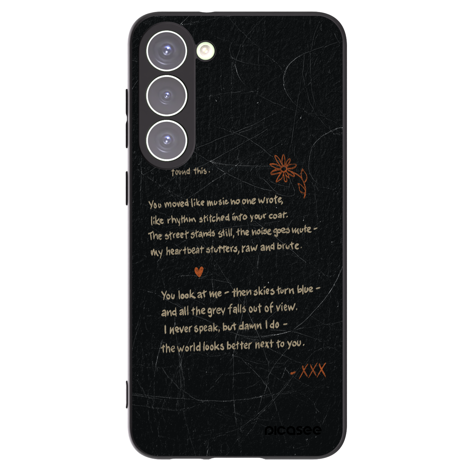 Picasee silikonowe czarne etui na Samsung Galaxy S23+ 5G - POET