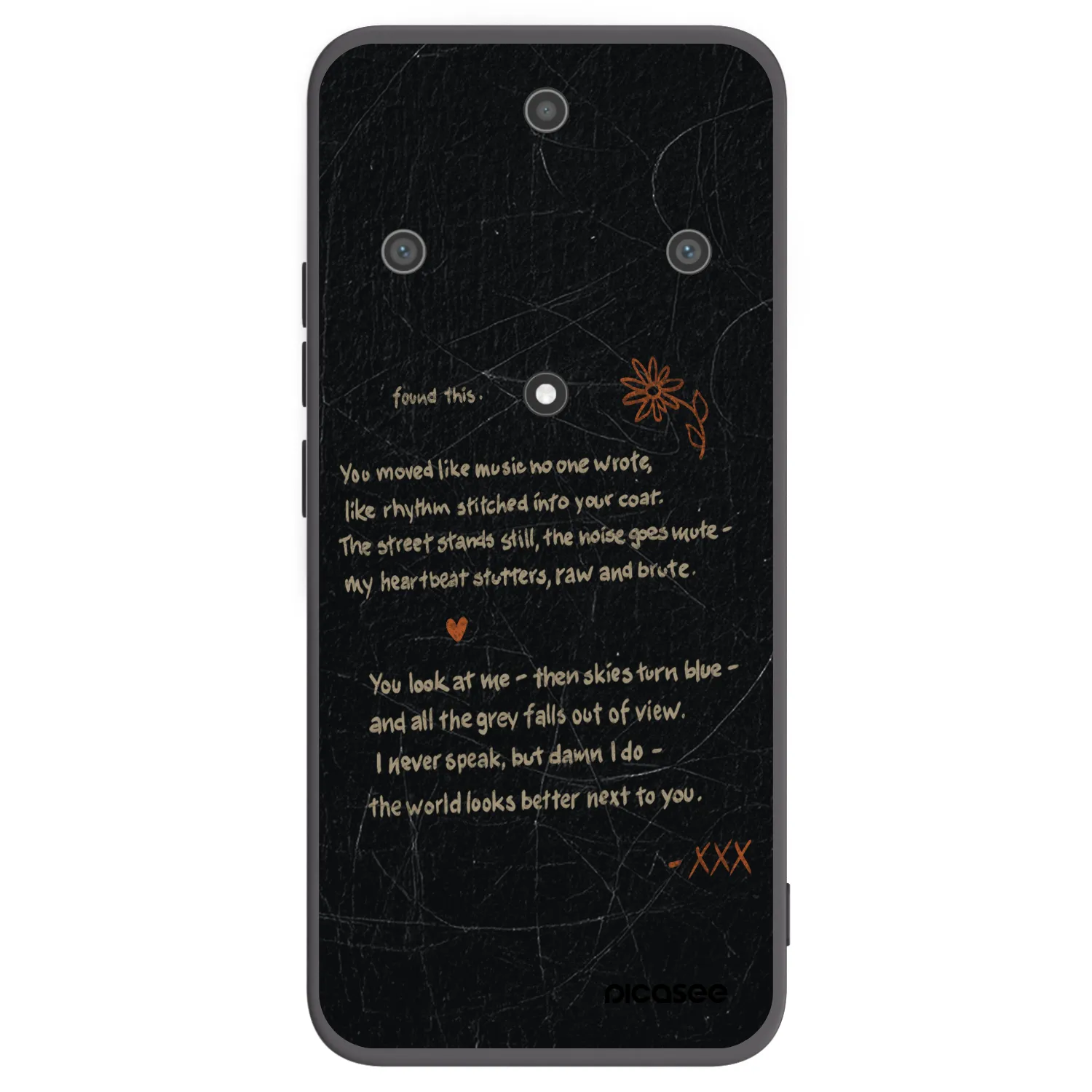 Picasee silikonowe czarne etui na Honor Magic5 Lite 5G - POET