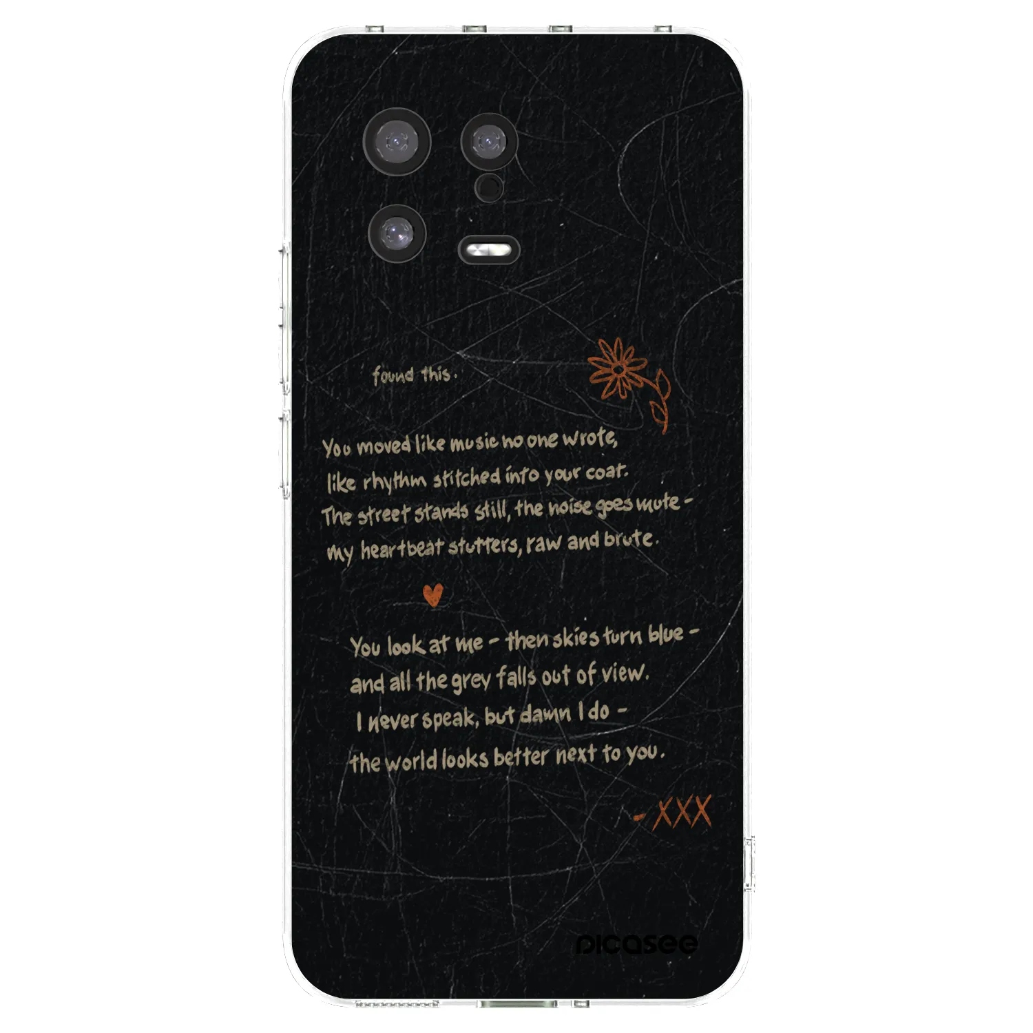 Picasee silikonowe przeźroczyste etui na Xiaomi 13 - POET
