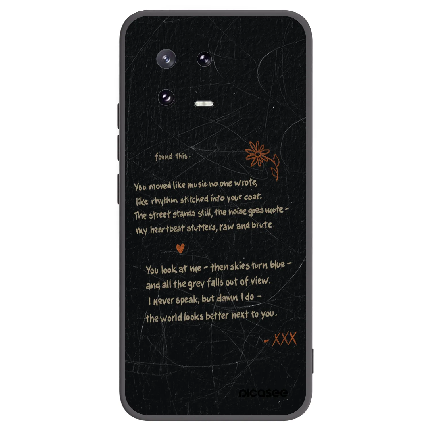 Picasee silikonowe czarne etui na Xiaomi 13 Pro - POET