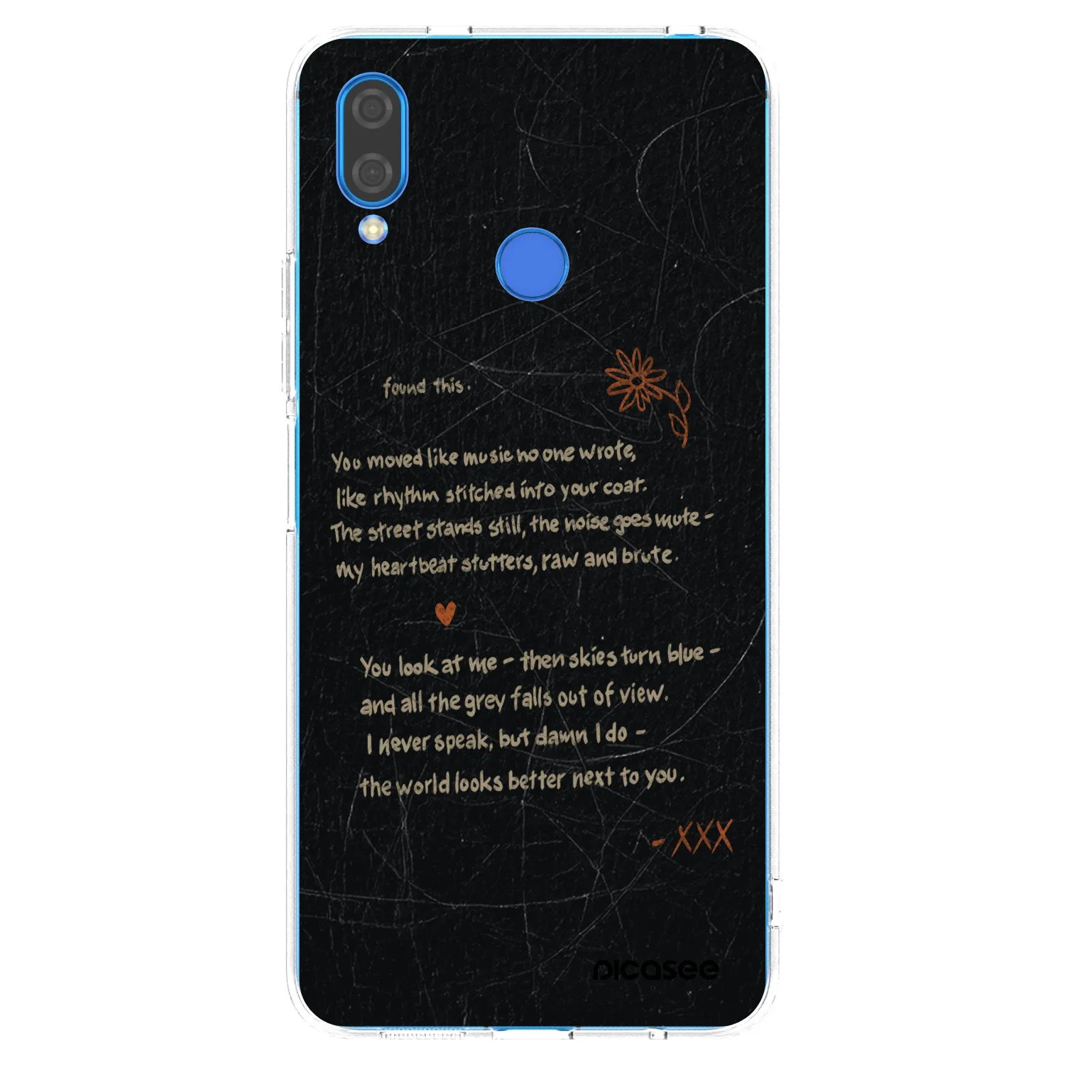 Picasee silikonowe przeźroczyste etui na Huawei Nova 3 - POET