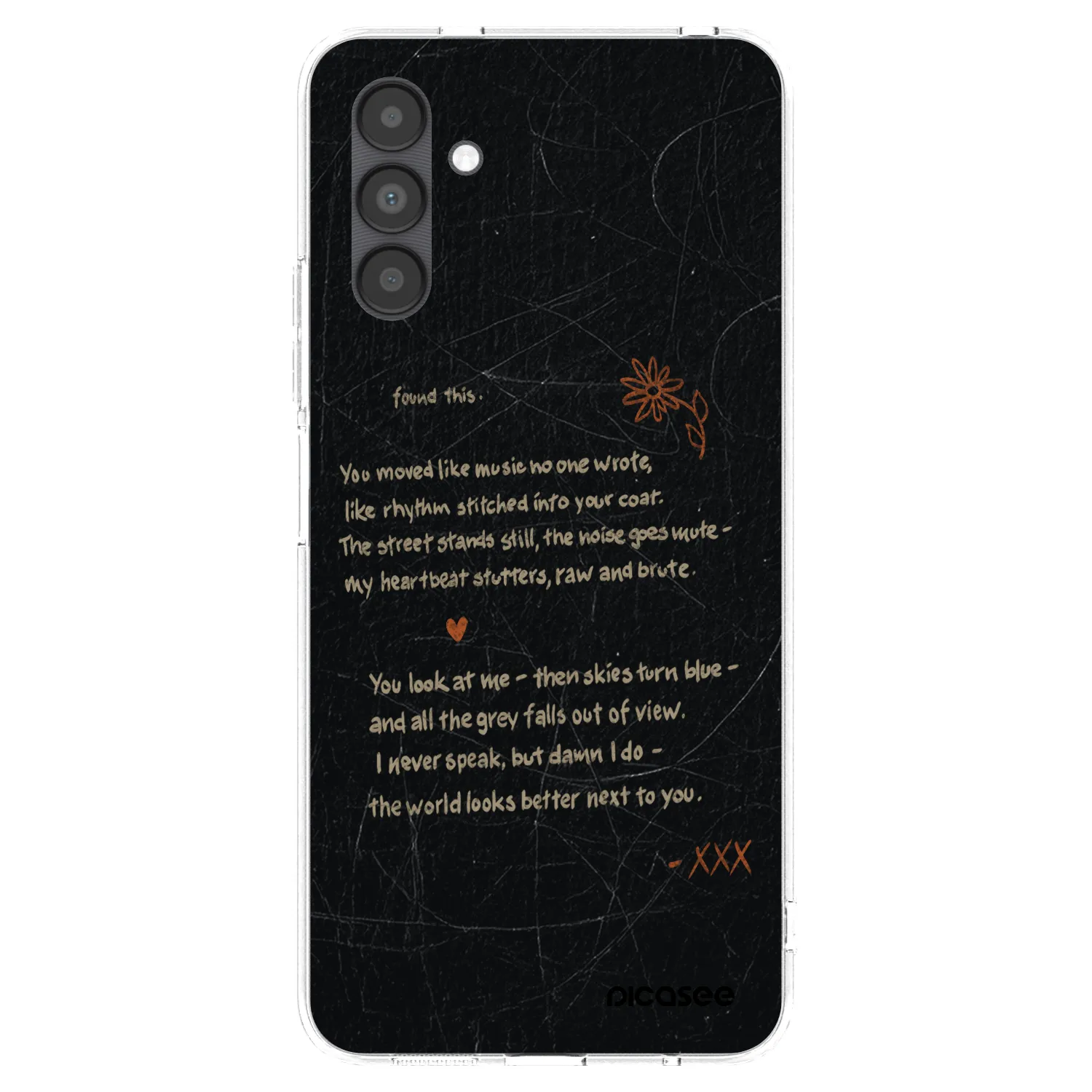 Picasee silikonowe przeźroczyste etui na Samsung Galaxy A04s A047F - POET