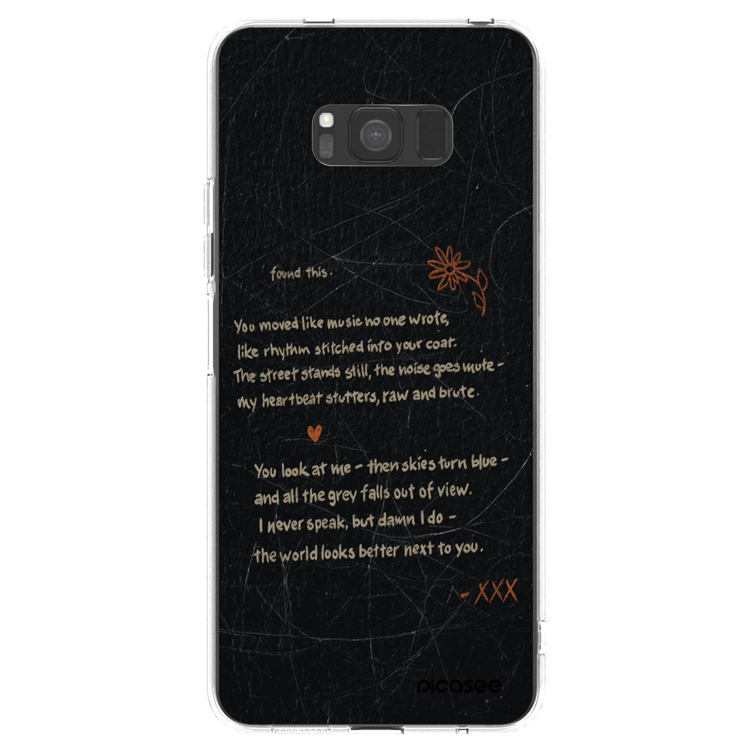 Picasee silikonowe przeźroczyste etui na Samsung Galaxy S8 G950F - POET