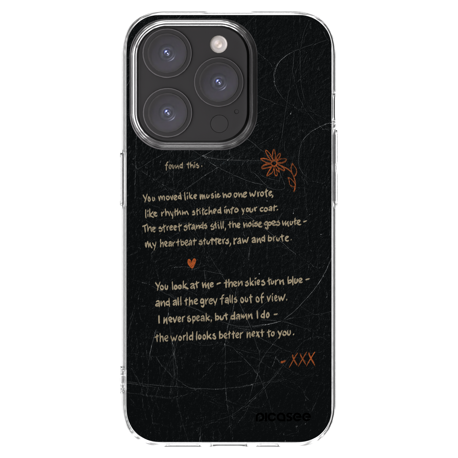 Picasee silikonowe przeźroczyste etui na Apple iPhone 15 Pro - POET