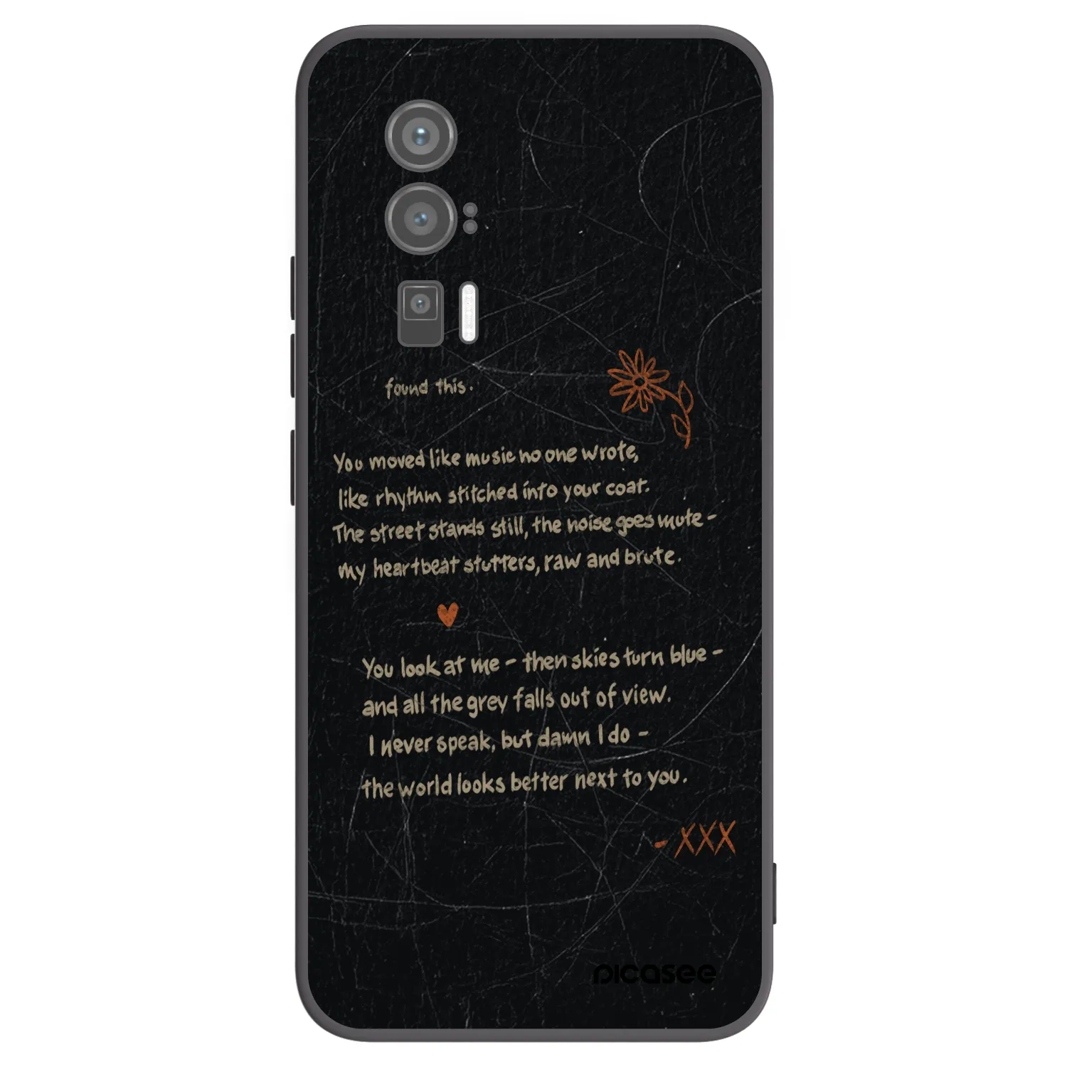 Picasee silikonowe czarne etui na Xiaomi Poco F5 Pro 5G - POET