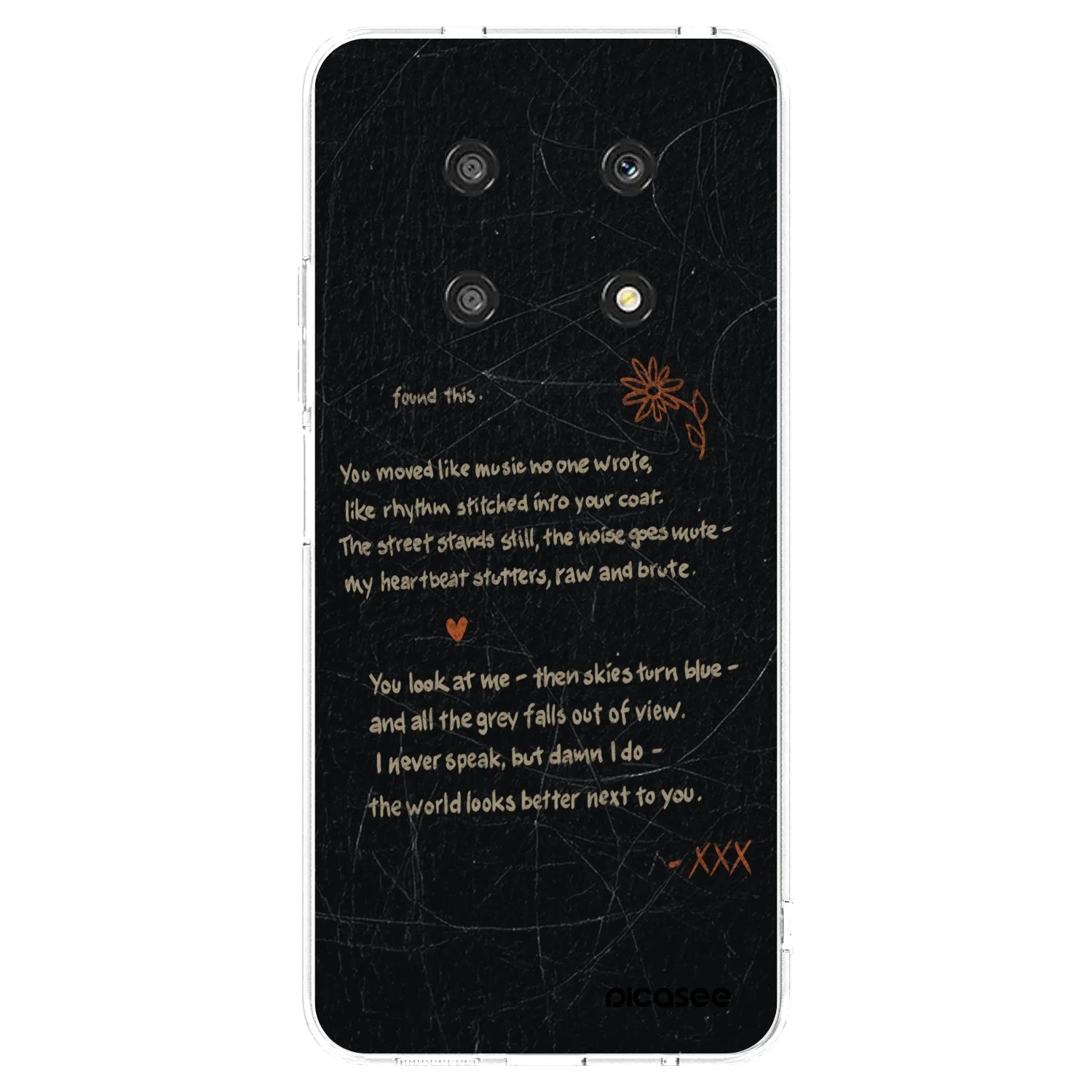 Picasee silikonowe przeźroczyste etui na Honor Magic4 Lite 5G - POET