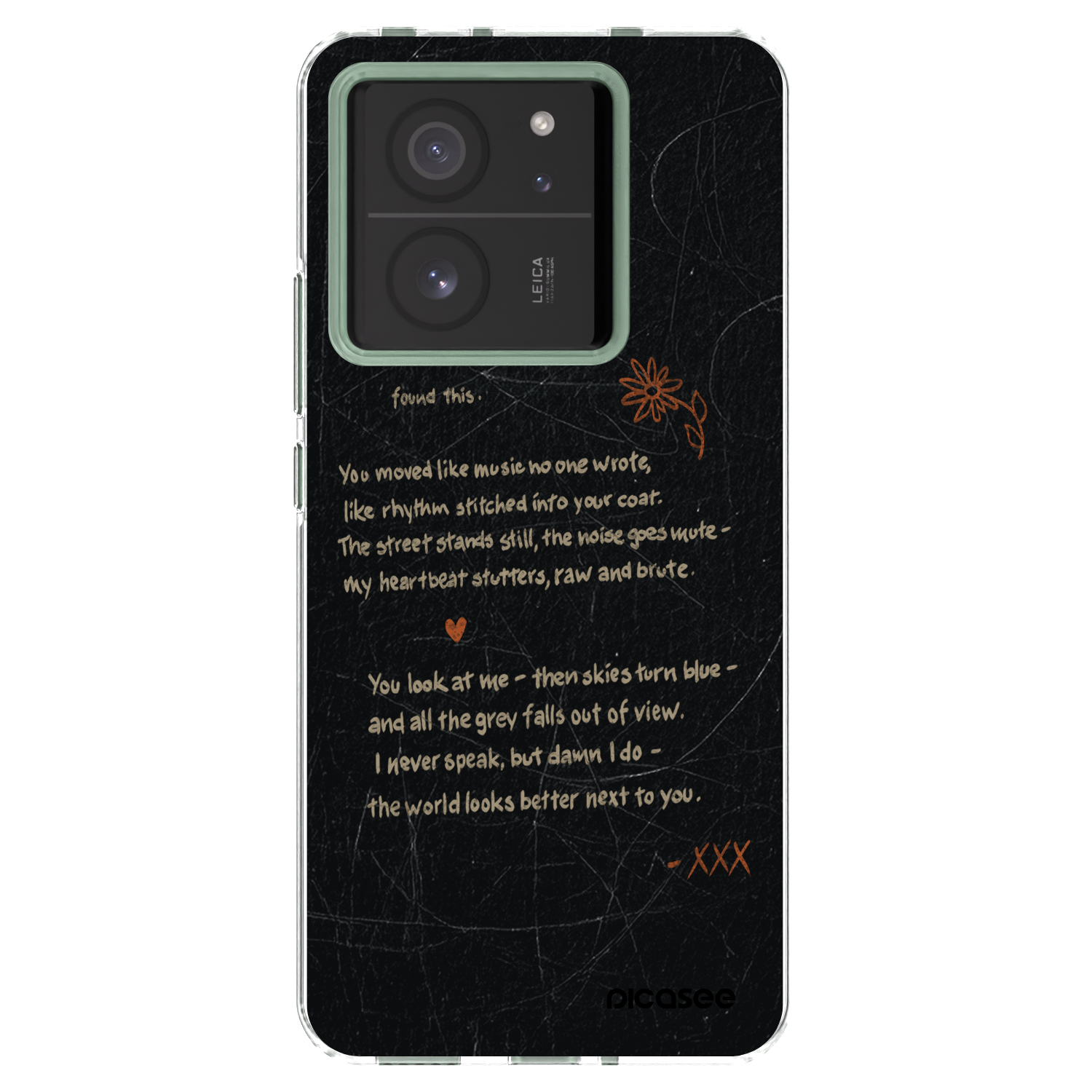 Picasee silikonowe przeźroczyste etui na Xiaomi 13T - POET