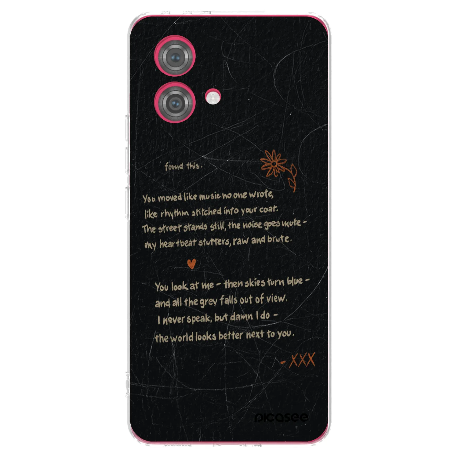 Picasee silikonowe przeźroczyste etui na Motorola Moto G84 5G - POET