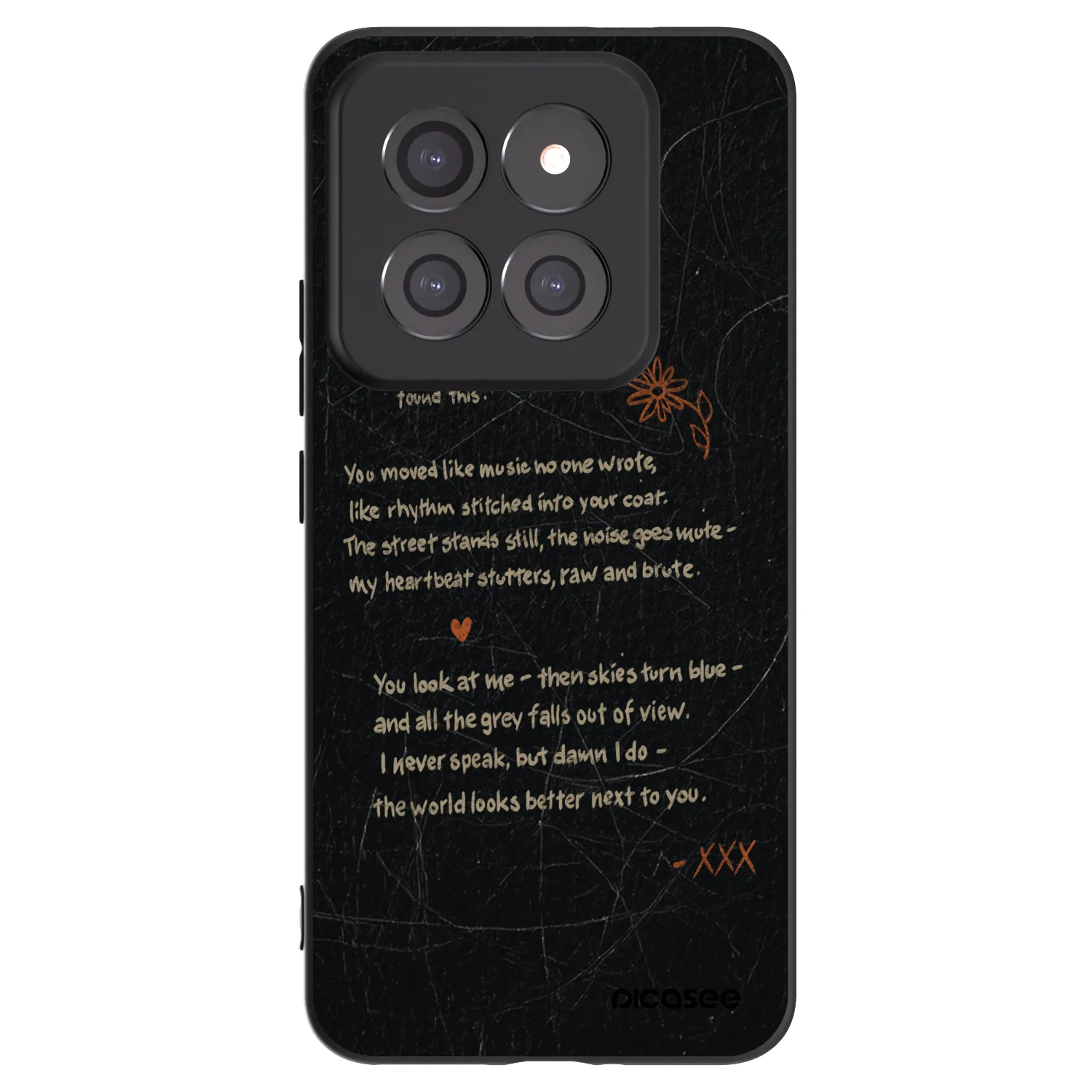 Picasee silikonowe czarne etui na Xiaomi 14 Pro - POET