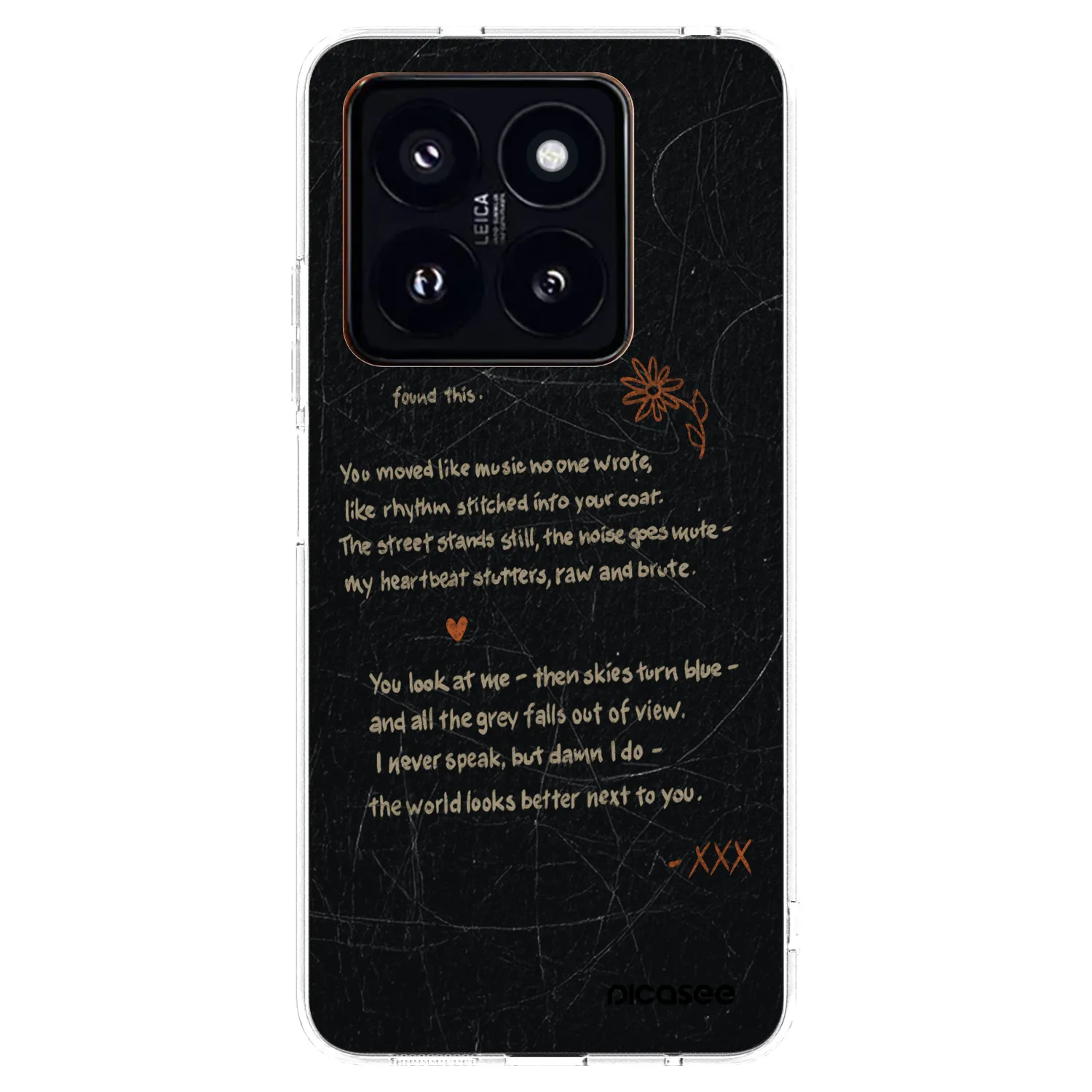 Picasee silikonowe przeźroczyste etui na Xiaomi 14 Pro - POET