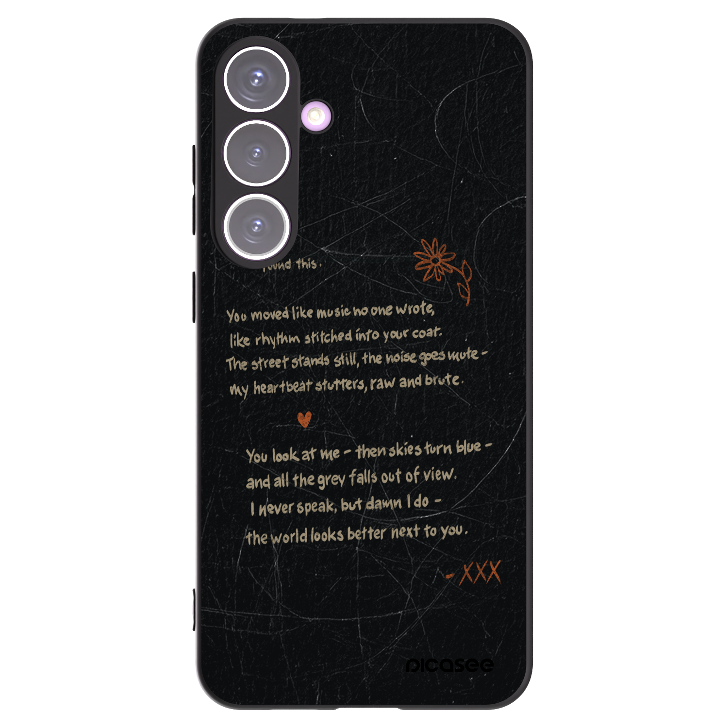 Picasee silikonowe czarne etui na Samsung Galaxy S24+ S926B 5G - POET