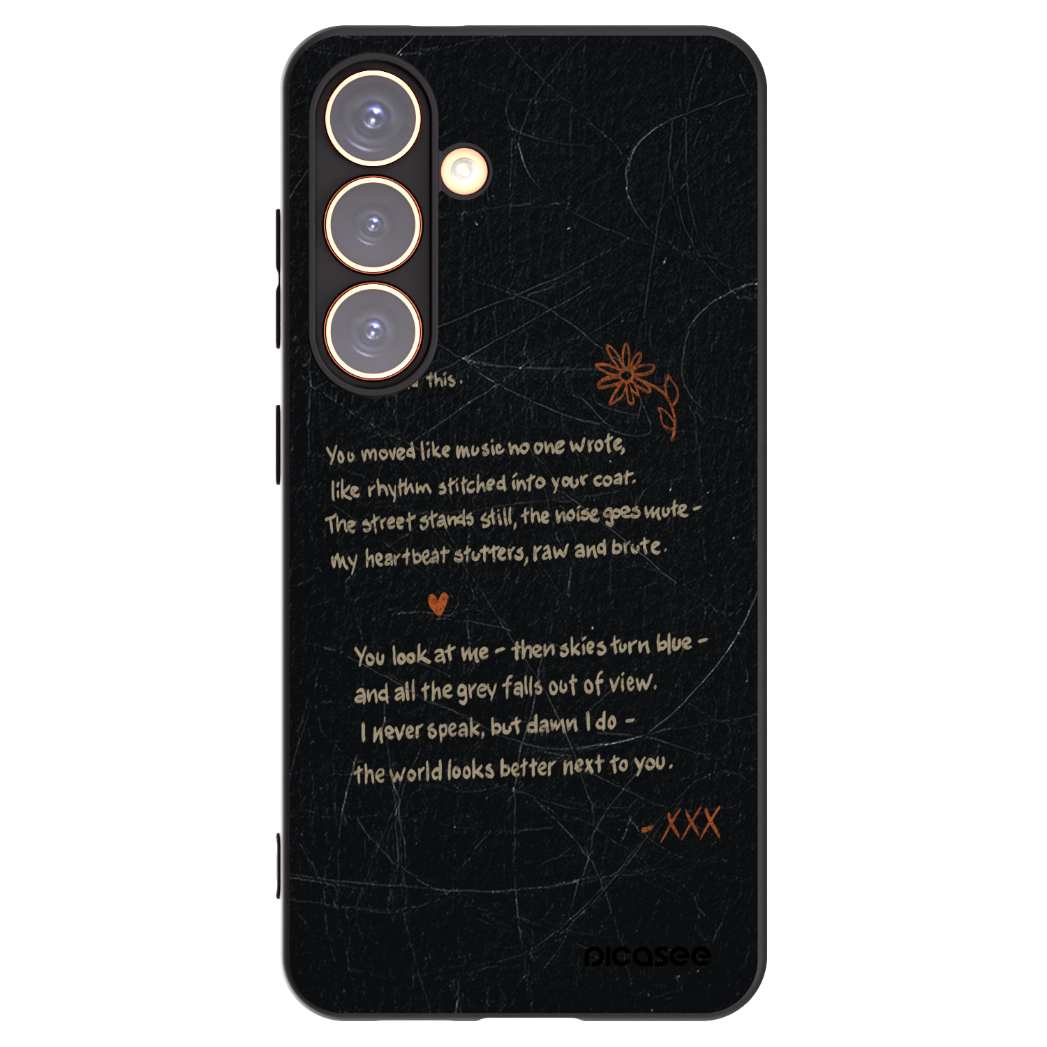 Picasee silikonowe czarne etui na Samsung Galaxy S24 S921B 5G - POET