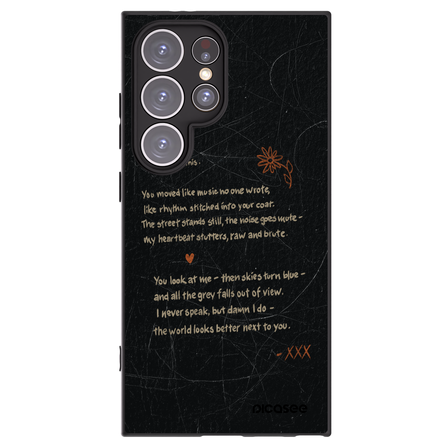 Picasee silikonowe czarne etui na Samsung Galaxy S24 Ultra S928B 5G - POET
