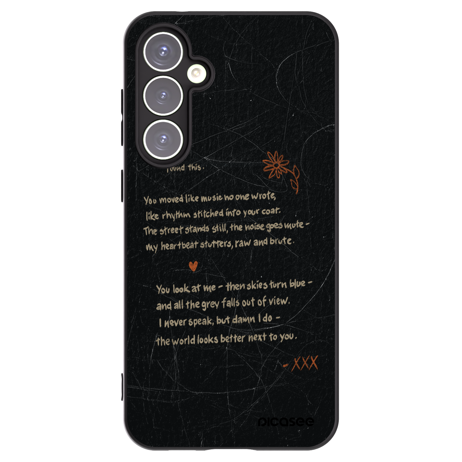 Picasee silikonowe czarne etui na Samsung Galaxy S23 FE S711B - POET