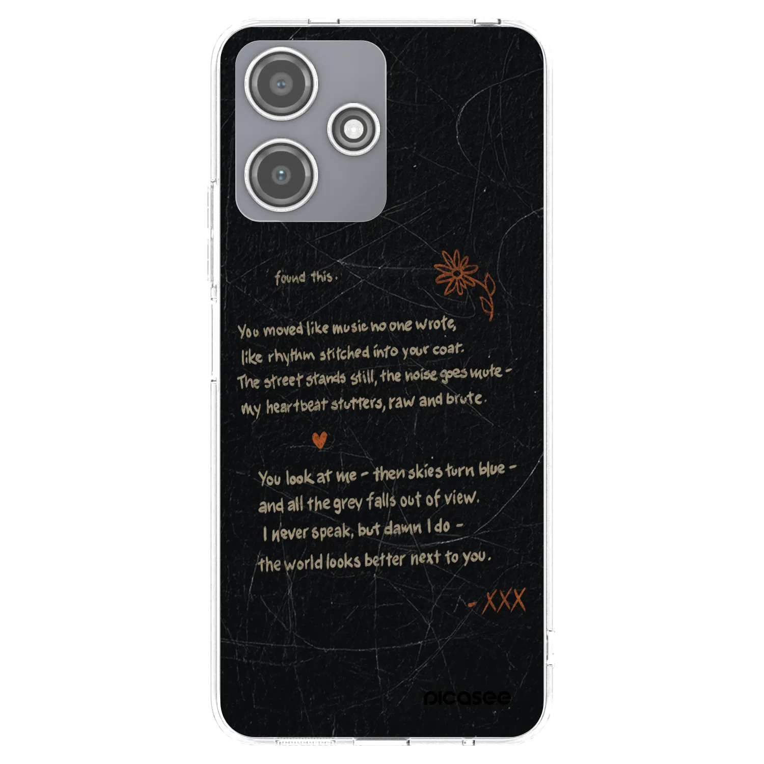 Picasee silikonowe przeźroczyste etui na Xiaomi Redmi 12 5G - POET
