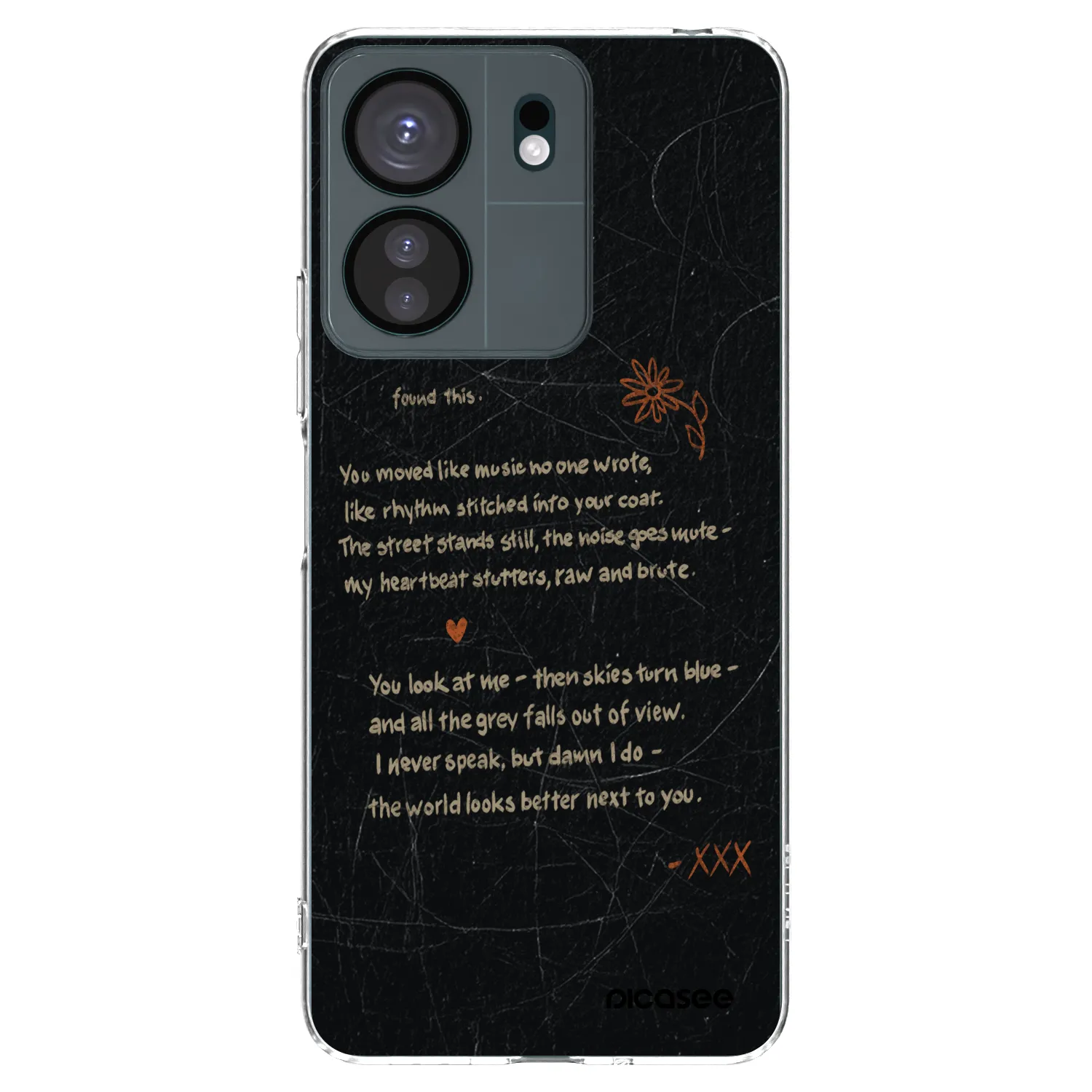 Picasee silikonowe przeźroczyste etui na Xiaomi Redmi 13C 4G - POET