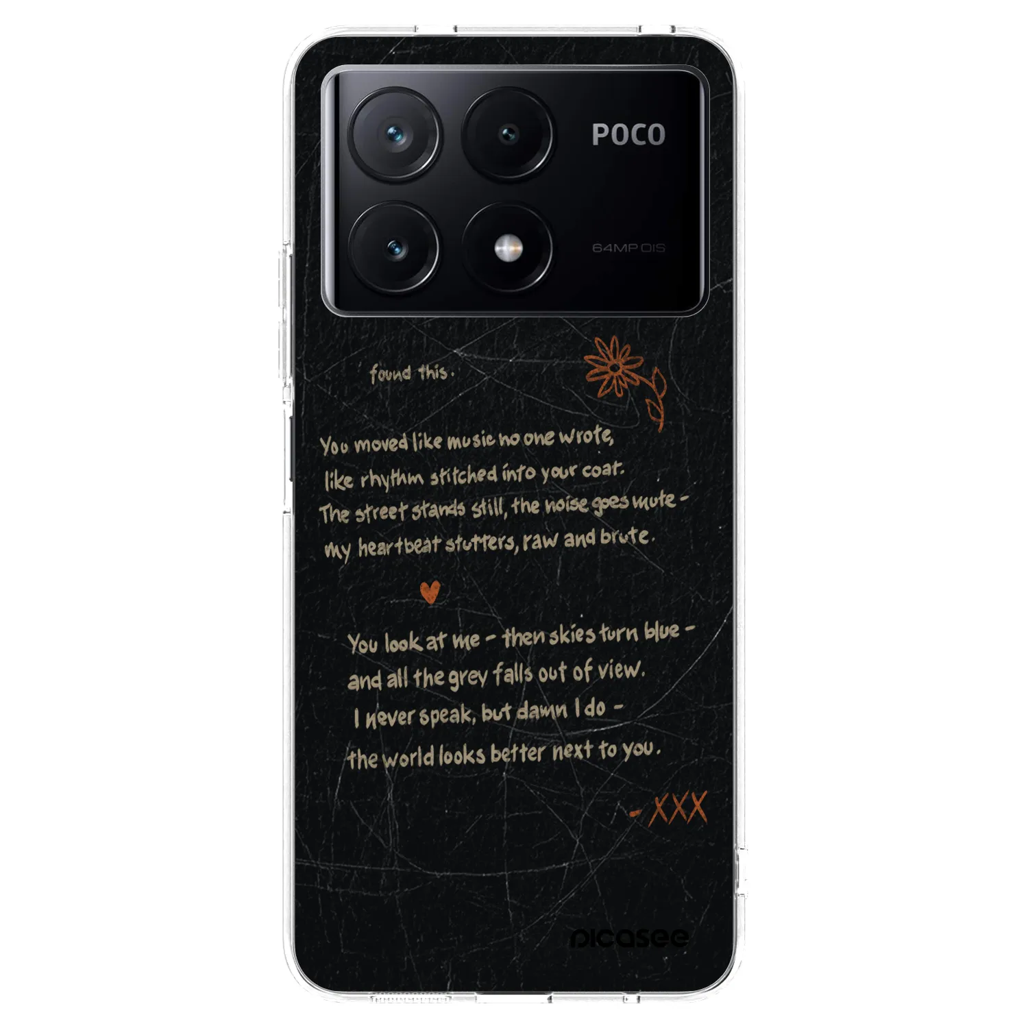 Picasee silikonowe przeźroczyste etui na Xiaomi Poco X6 Pro - POET
