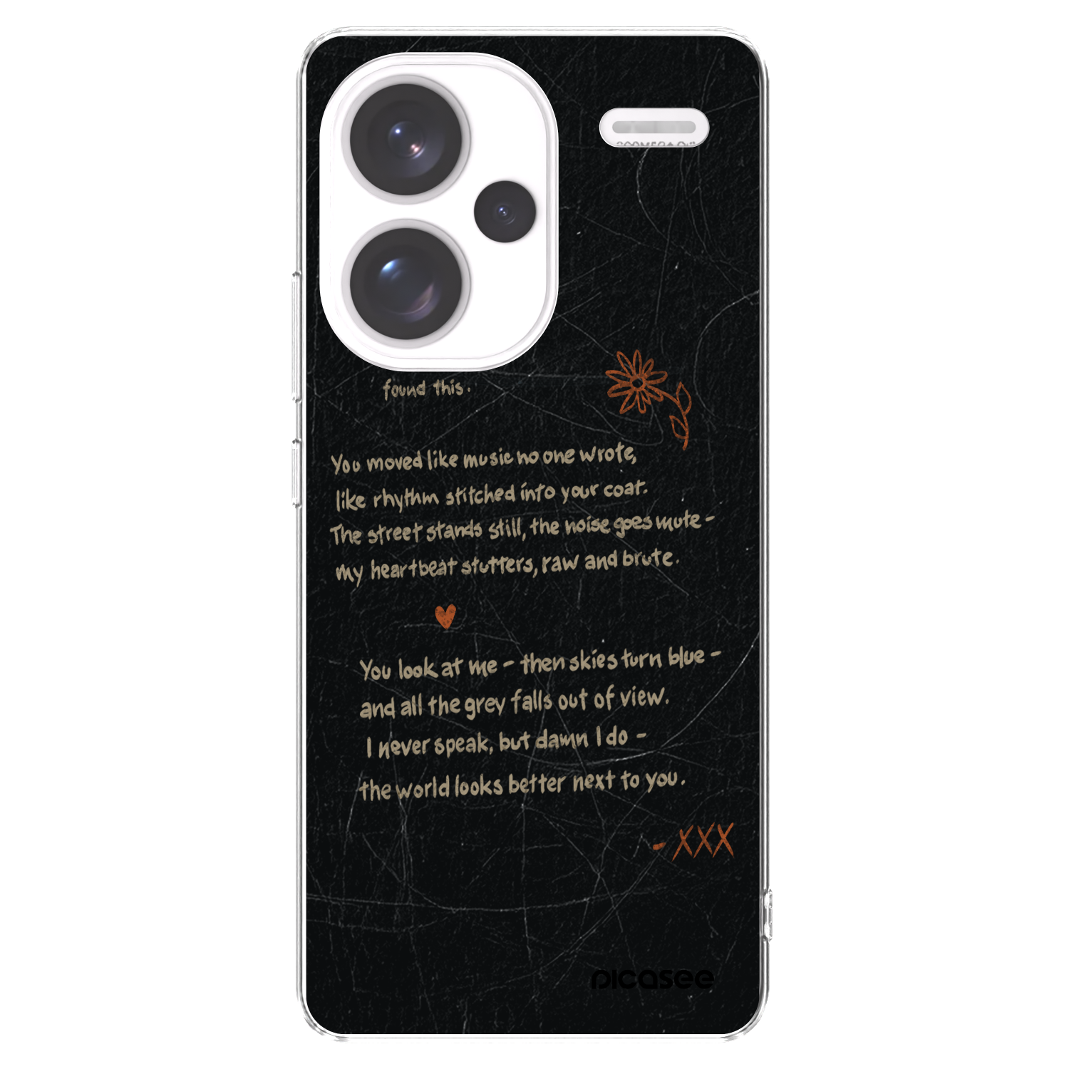 Picasee silikonowe przeźroczyste etui na Xiaomi Redmi Note 13 Pro+ 5G - POET