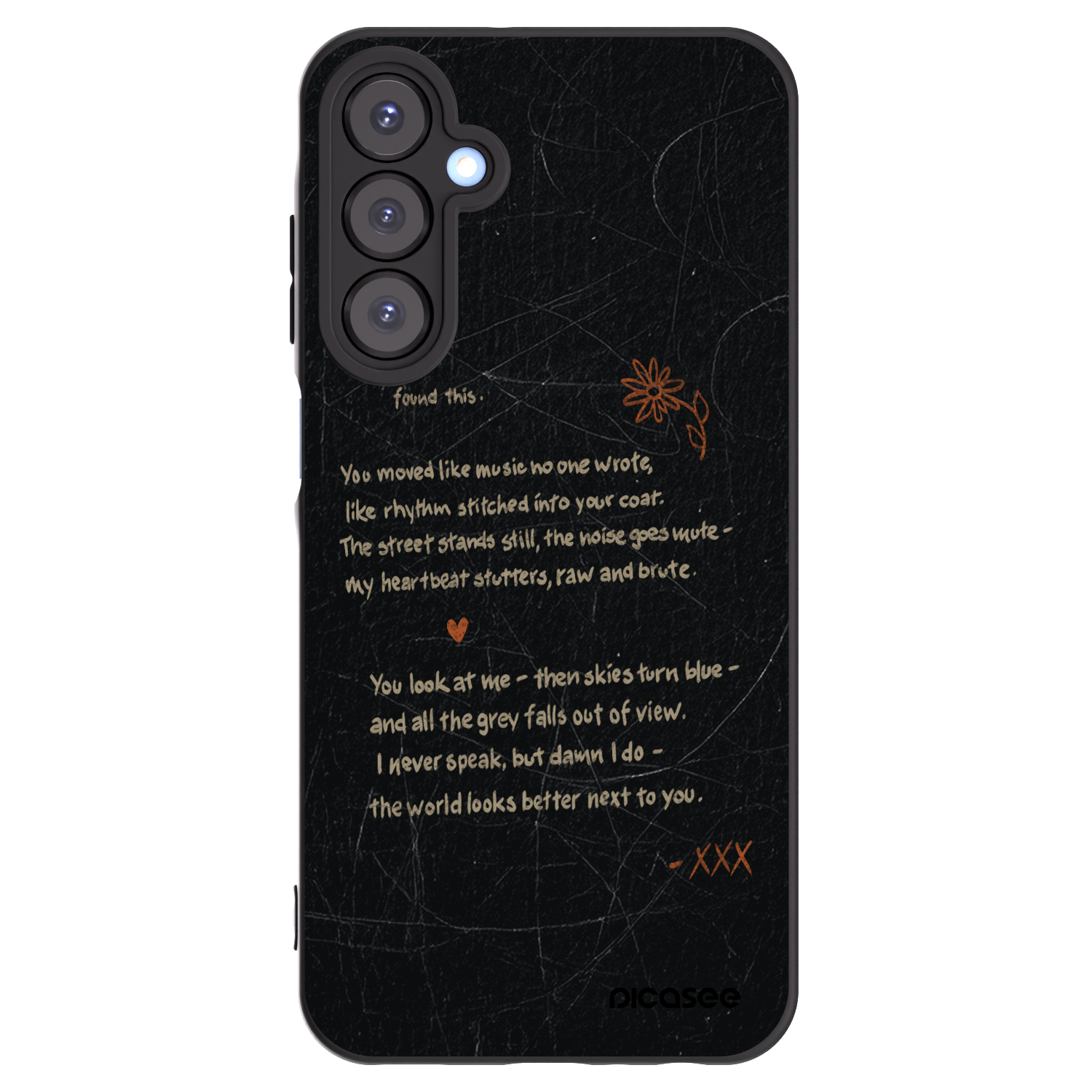 Picasee silikonowe czarne etui na Samsung Galaxy A25 A256B 5G - POET