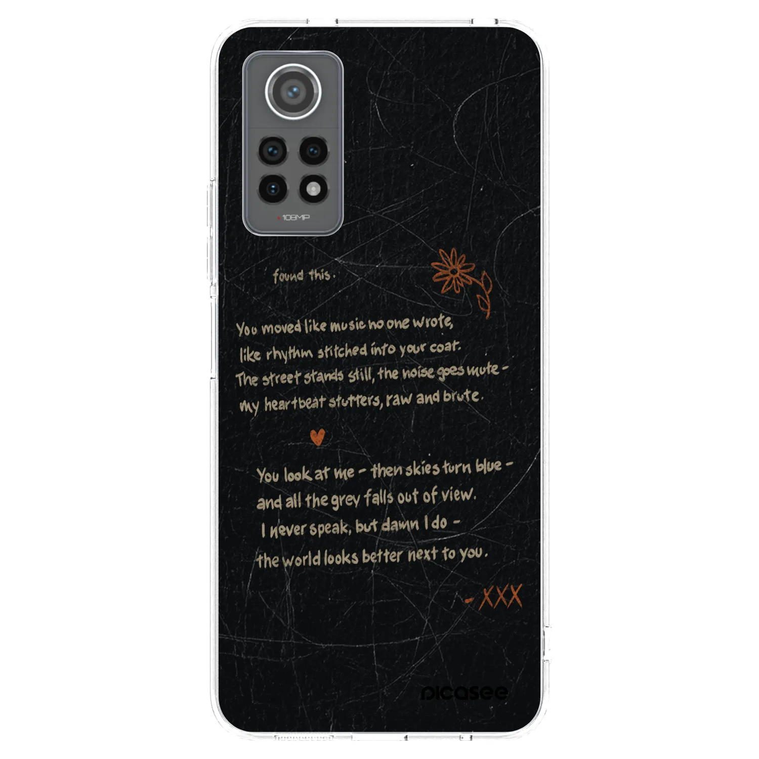 Picasee silikonowe przeźroczyste etui na Xiaomi Redmi Note 12 Pro 4G - POET