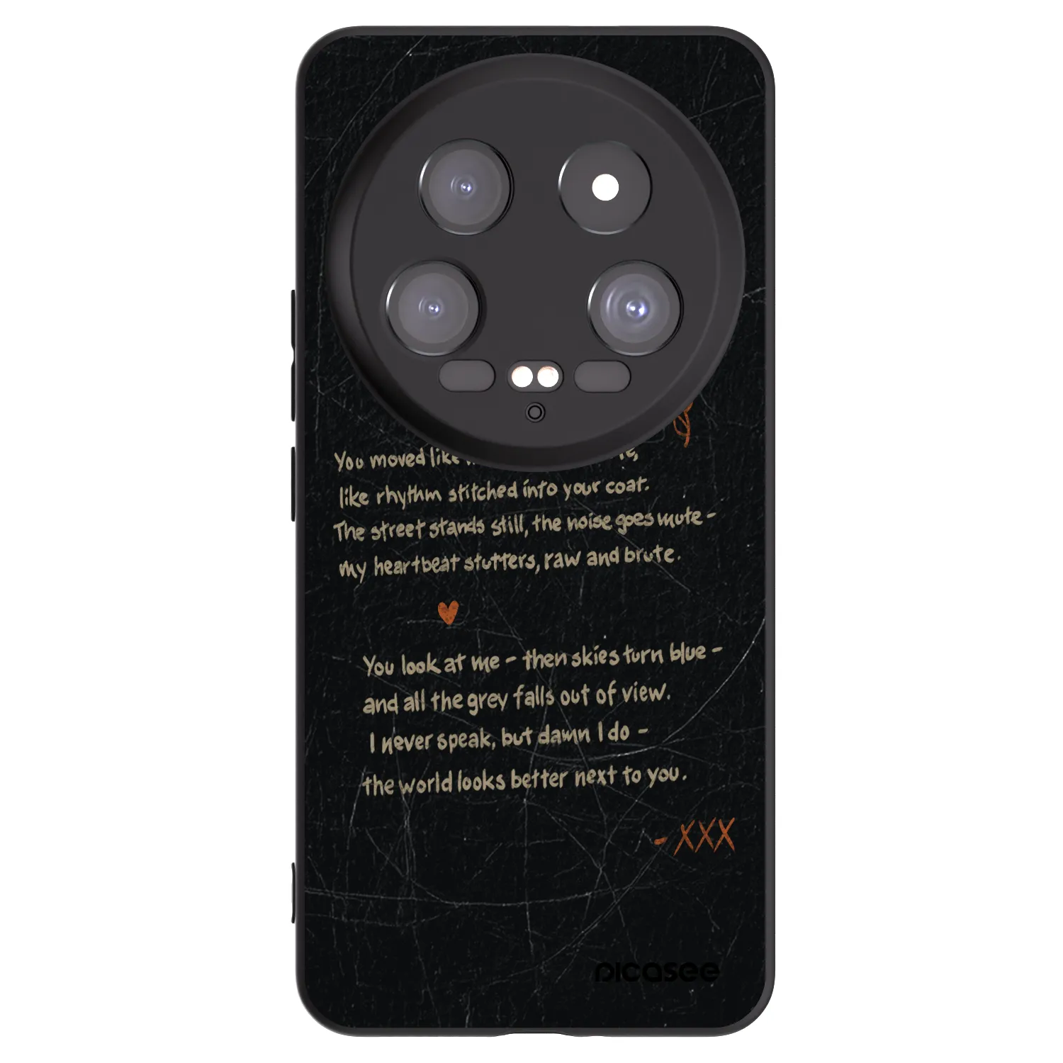 Picasee silikonowe czarne etui na Xiaomi 14 Ultra - POET