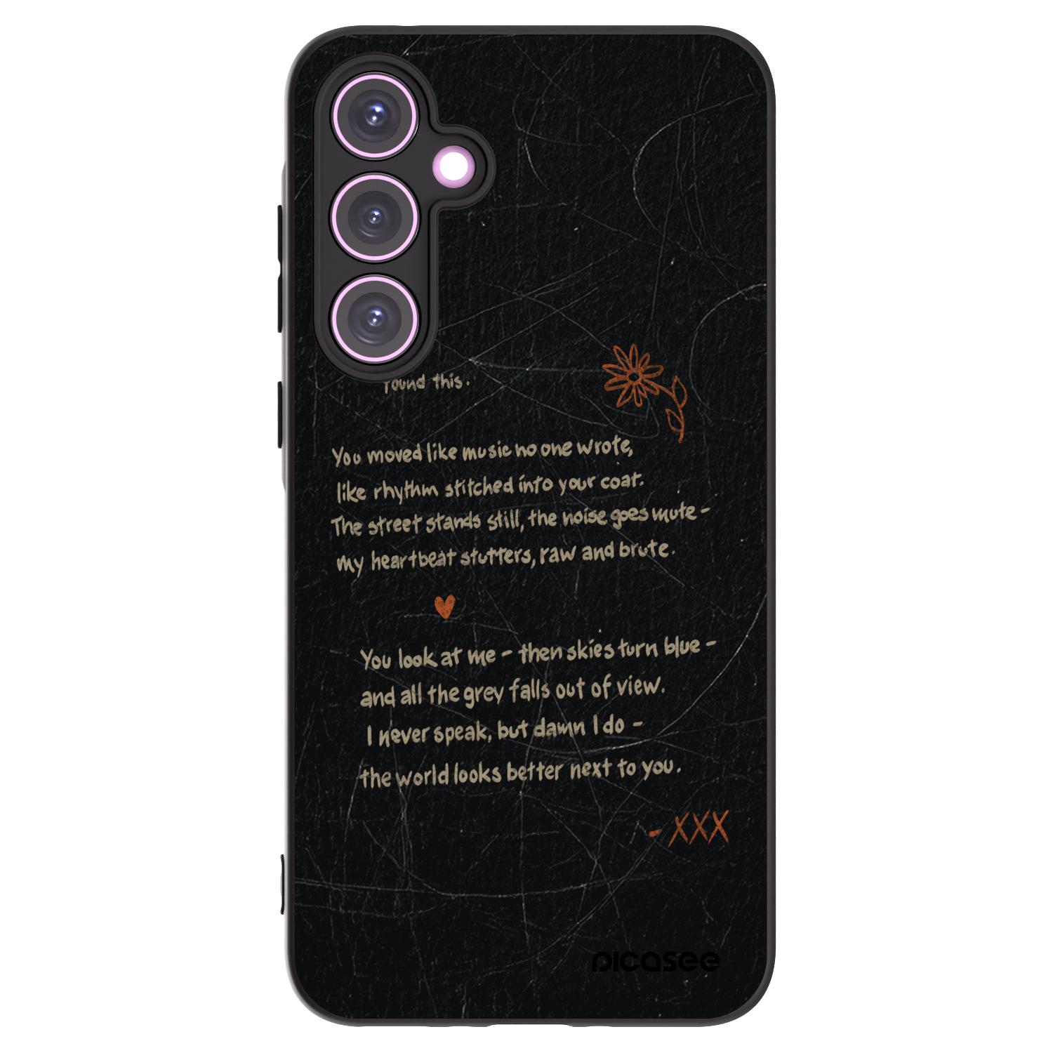 Picasee silikonowe czarne etui na Samsung Galaxy A35 5G A356B - POET